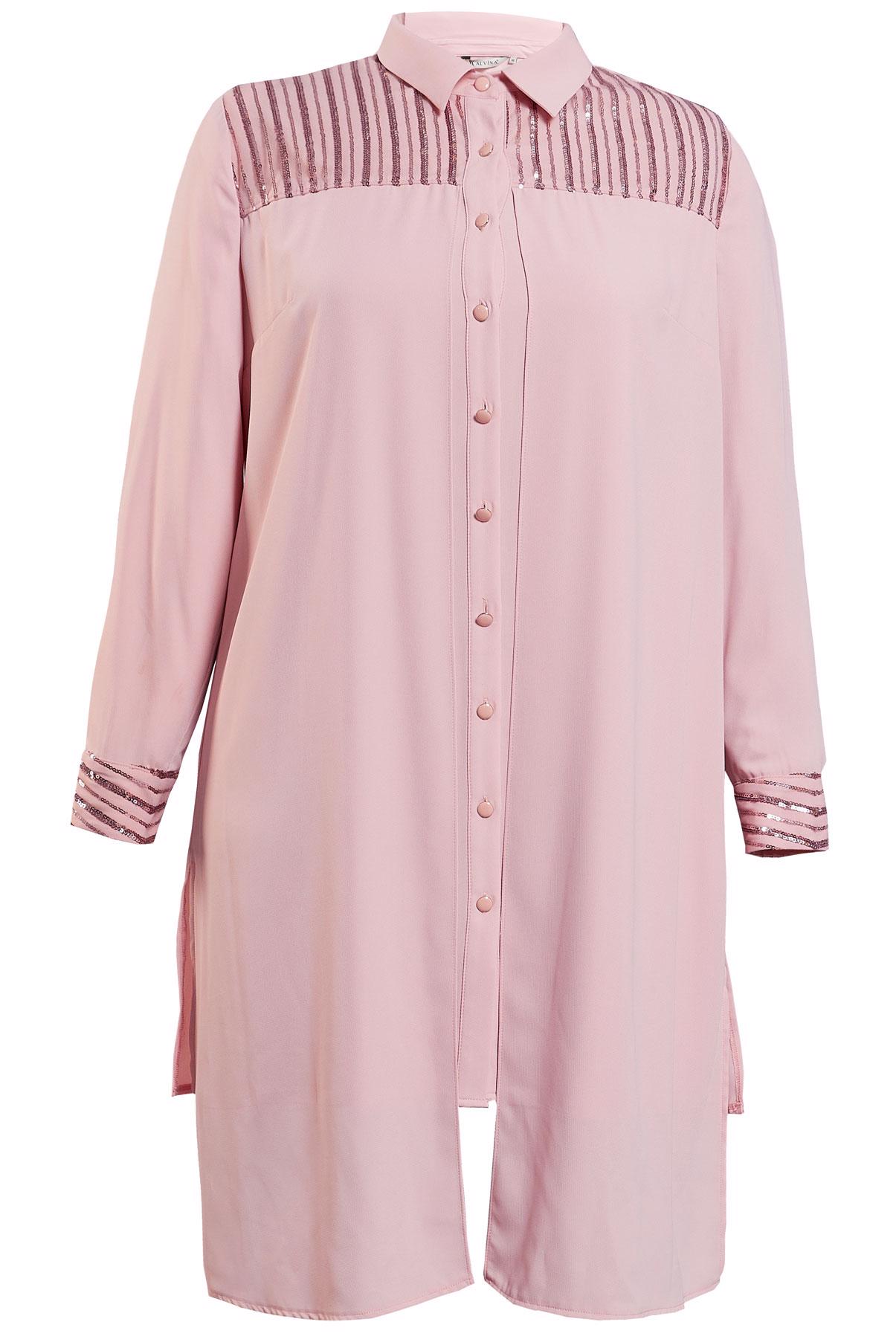 Tesettür giyim PUDRA PUL PAYET İŞLEMELİ TUNİK 2825 