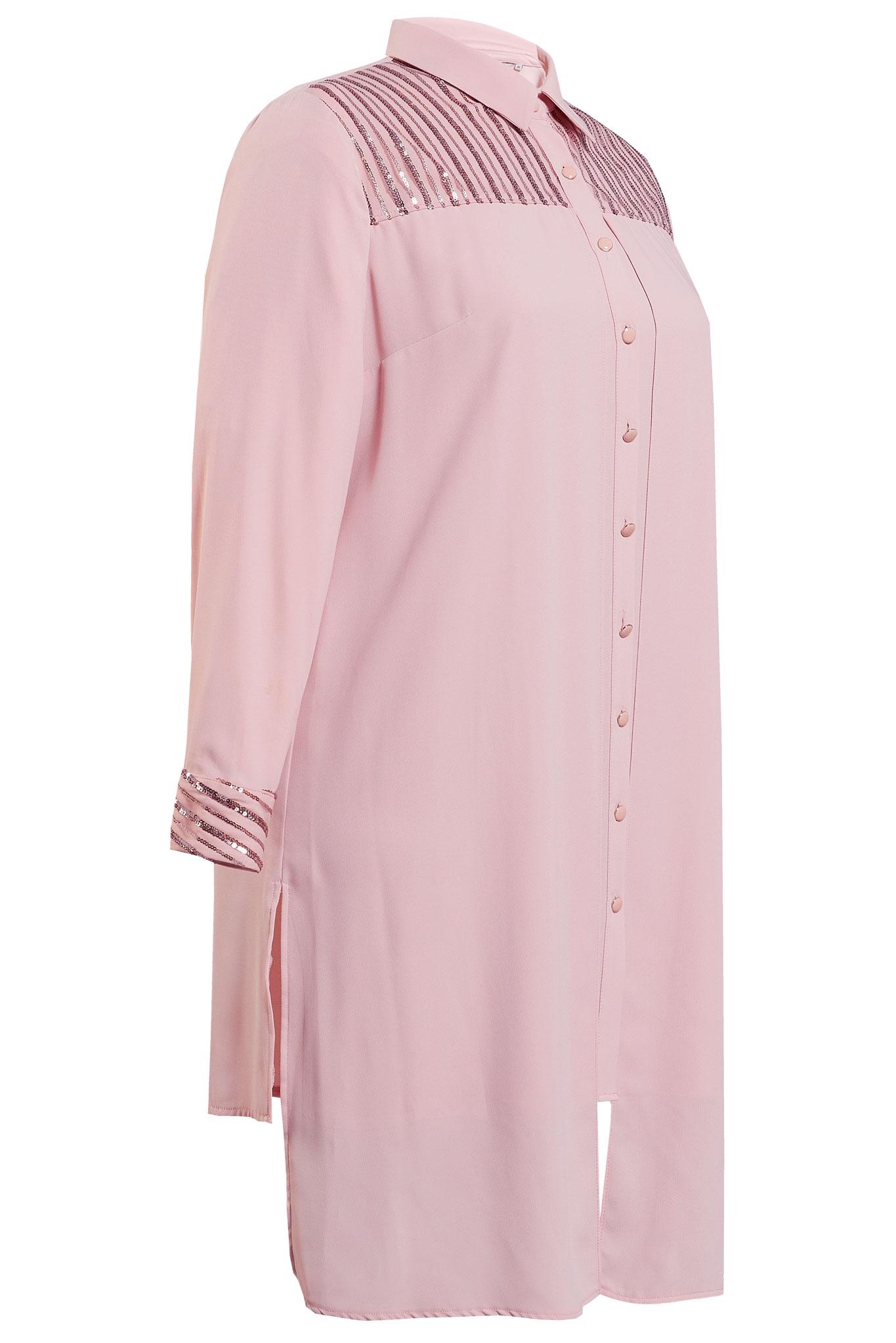 Tesettür giyim PUDRA PUL PAYET İŞLEMELİ TUNİK 2825 