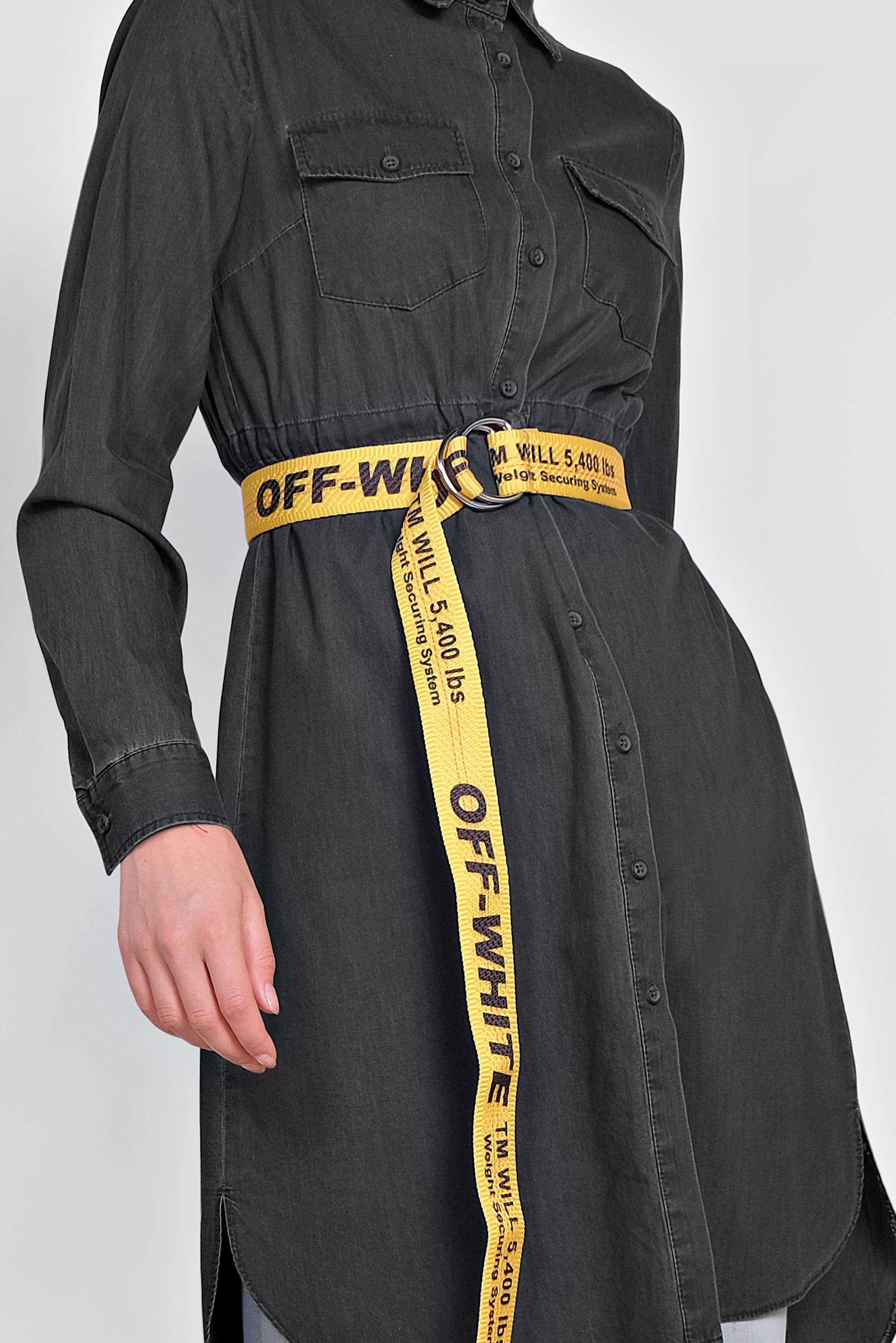 Tesettür giyim GRİ BELİ BÜZGÜLÜ DÜĞMELİ KOT TUNİK 4024 