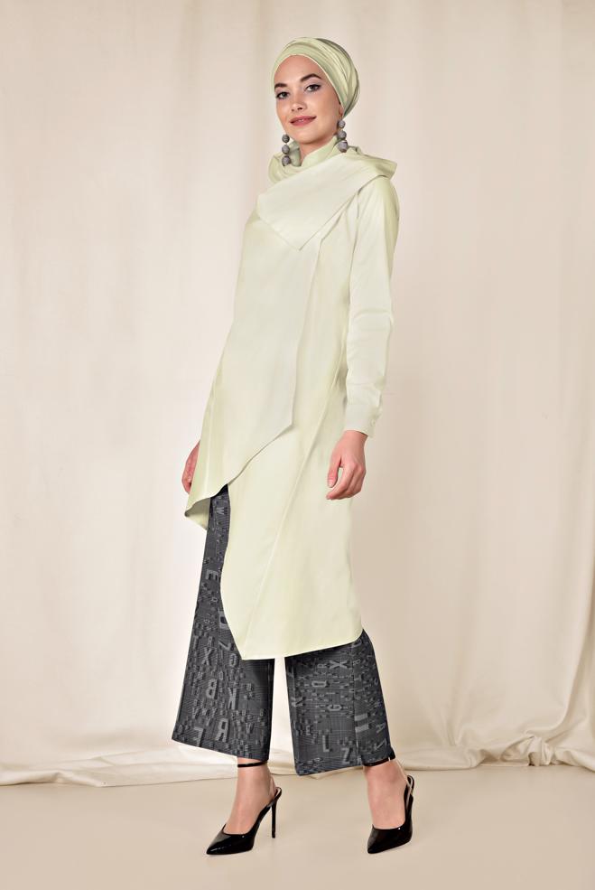 Tesettür giyim  Asimetrik Yorum - ALVİNA