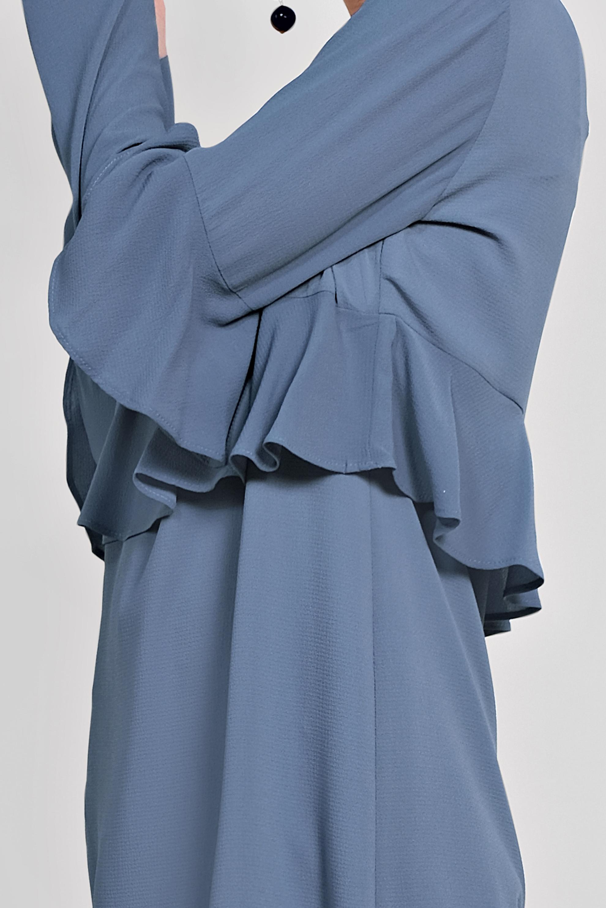 Tesettür giyim LACİVERT VOLAN DETAYLI TUNİK 4180