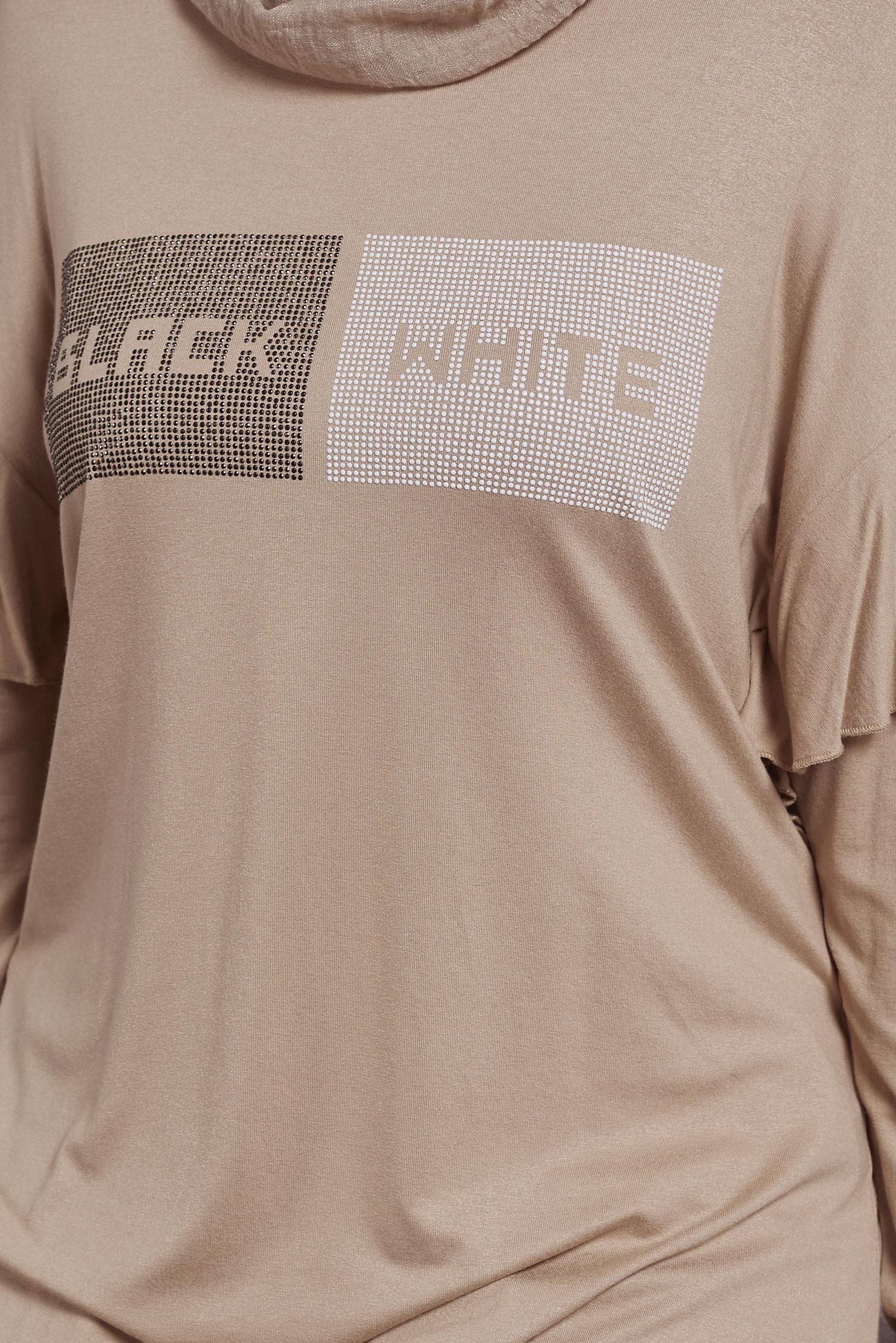 Hijab clothing BEIGE ASYMMETRIC CUT TUNIC 4362