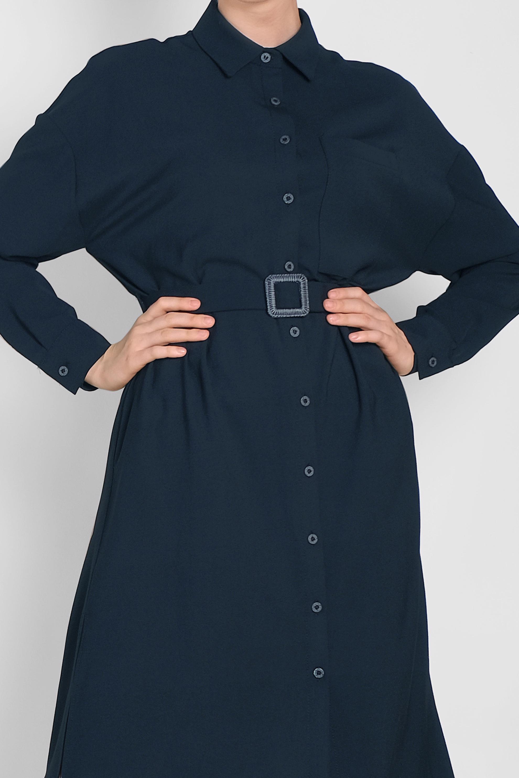 Tesettür giyim LACİVERT 4416 8210 TUNİK 36/44 TEK40