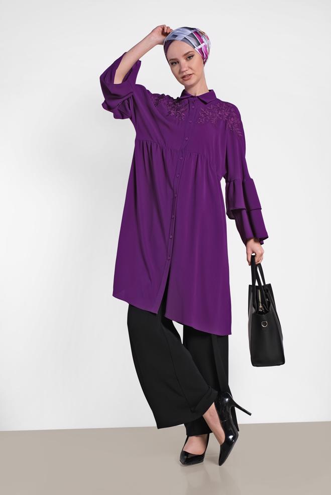 Tesettür giyim  Kombinlerinizi Detaylandırın - ALVİNA