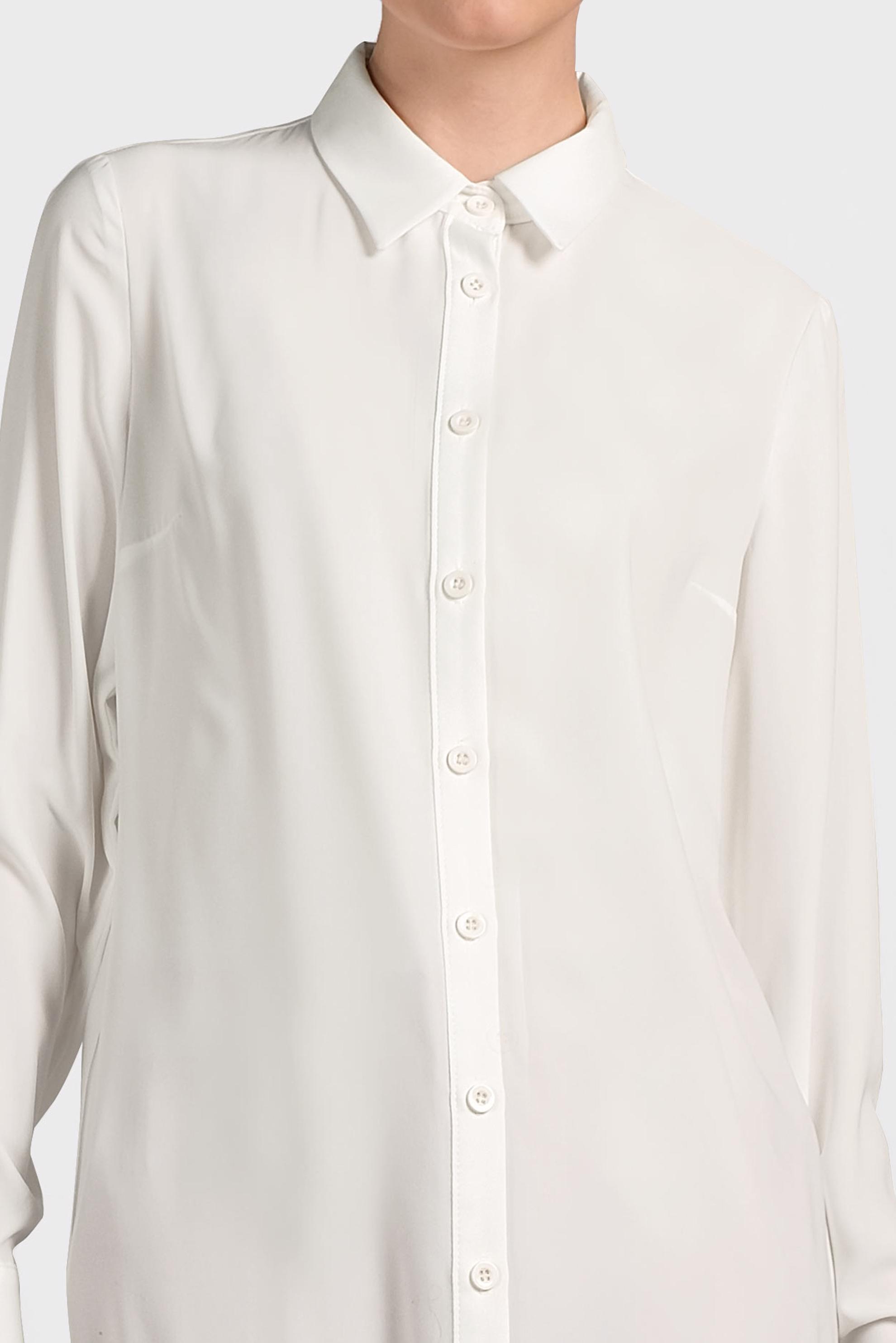 Tesettür giyim BEYAZ DÜĞMELİ KLASİK TUNİK 4495