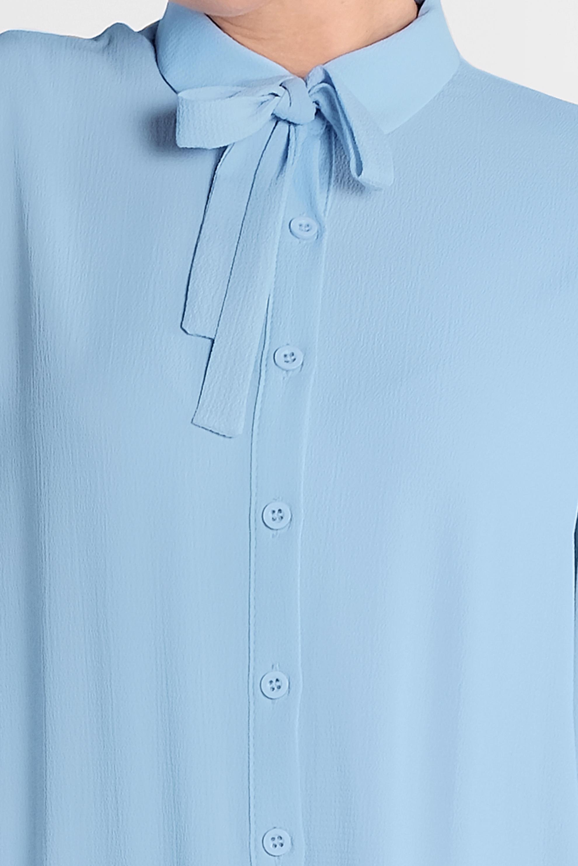 Tesettür giyim MAVİ KOLLARI BALON  TUNİK 4851