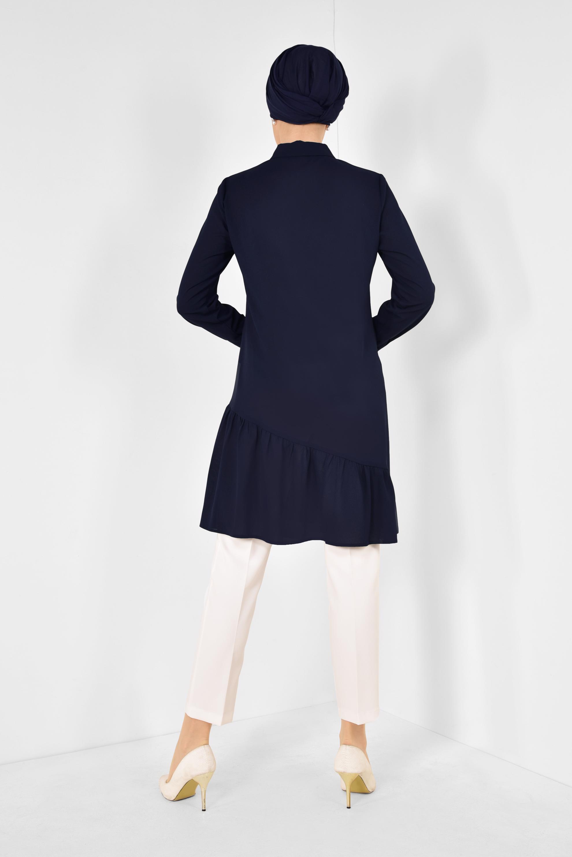 Hijab clothing NAVY BLUE Flywheel Tunic 4853 