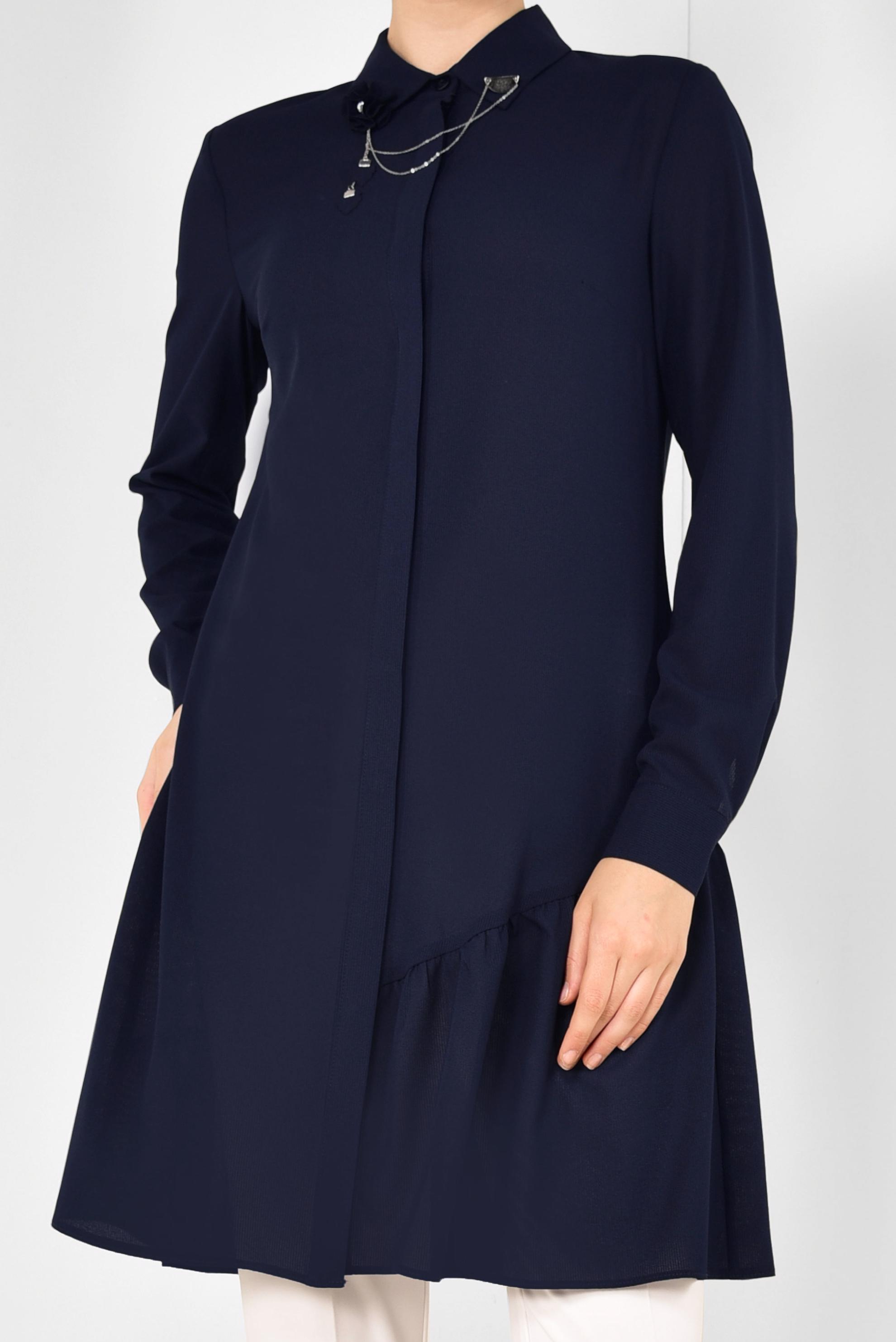 Hijab clothing NAVY BLUE Flywheel Tunic 4853 