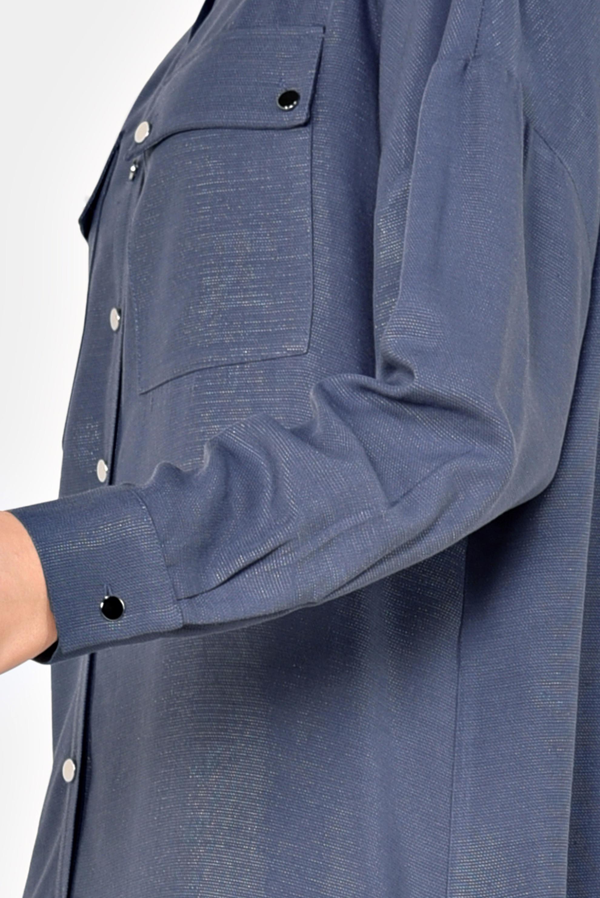 Hijab clothing GREY SNAP FASTENER TUNIC 4855