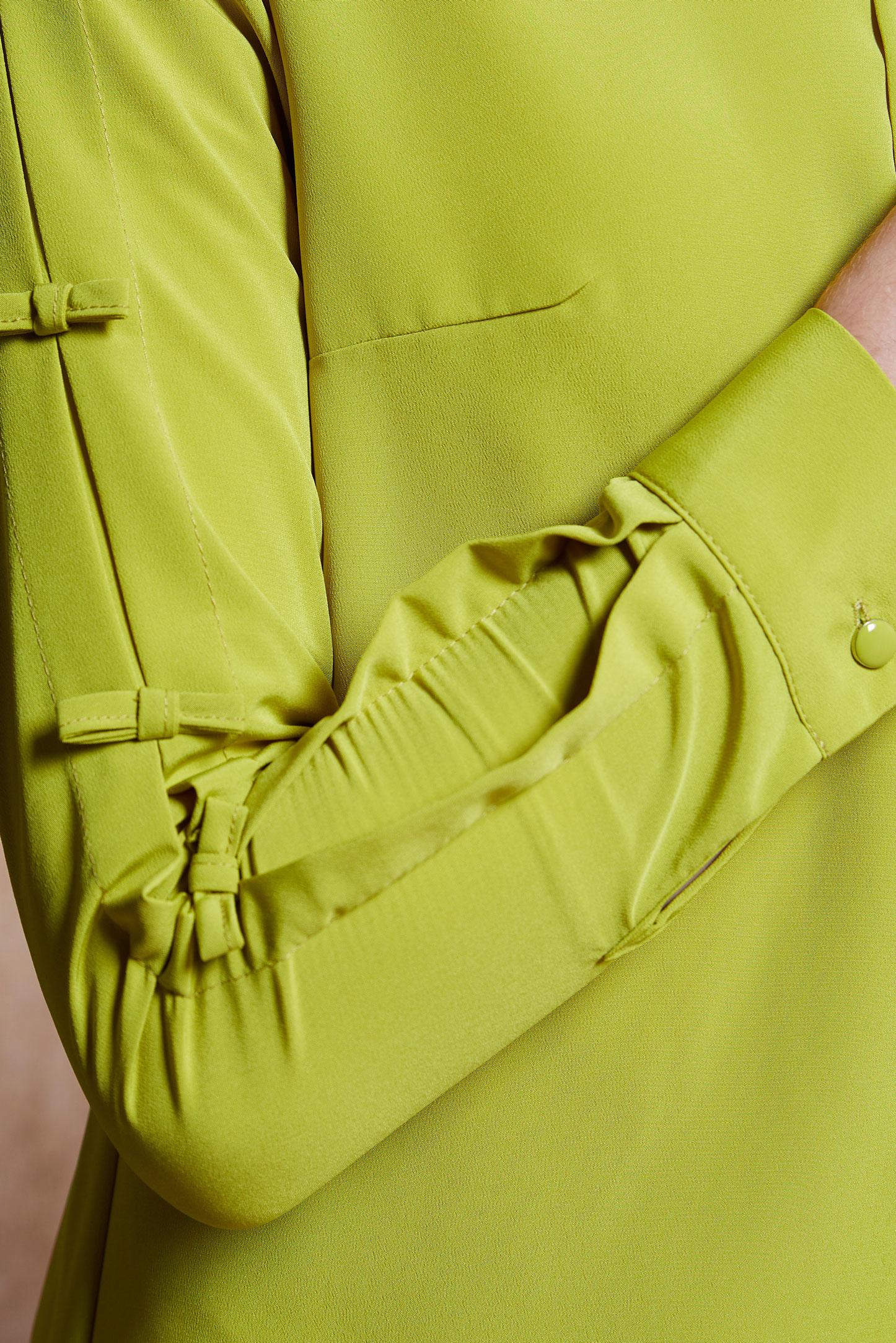 Tesettür giyim YEŞİL ASİMETRİK KESİM UZUN TUNİK 4861