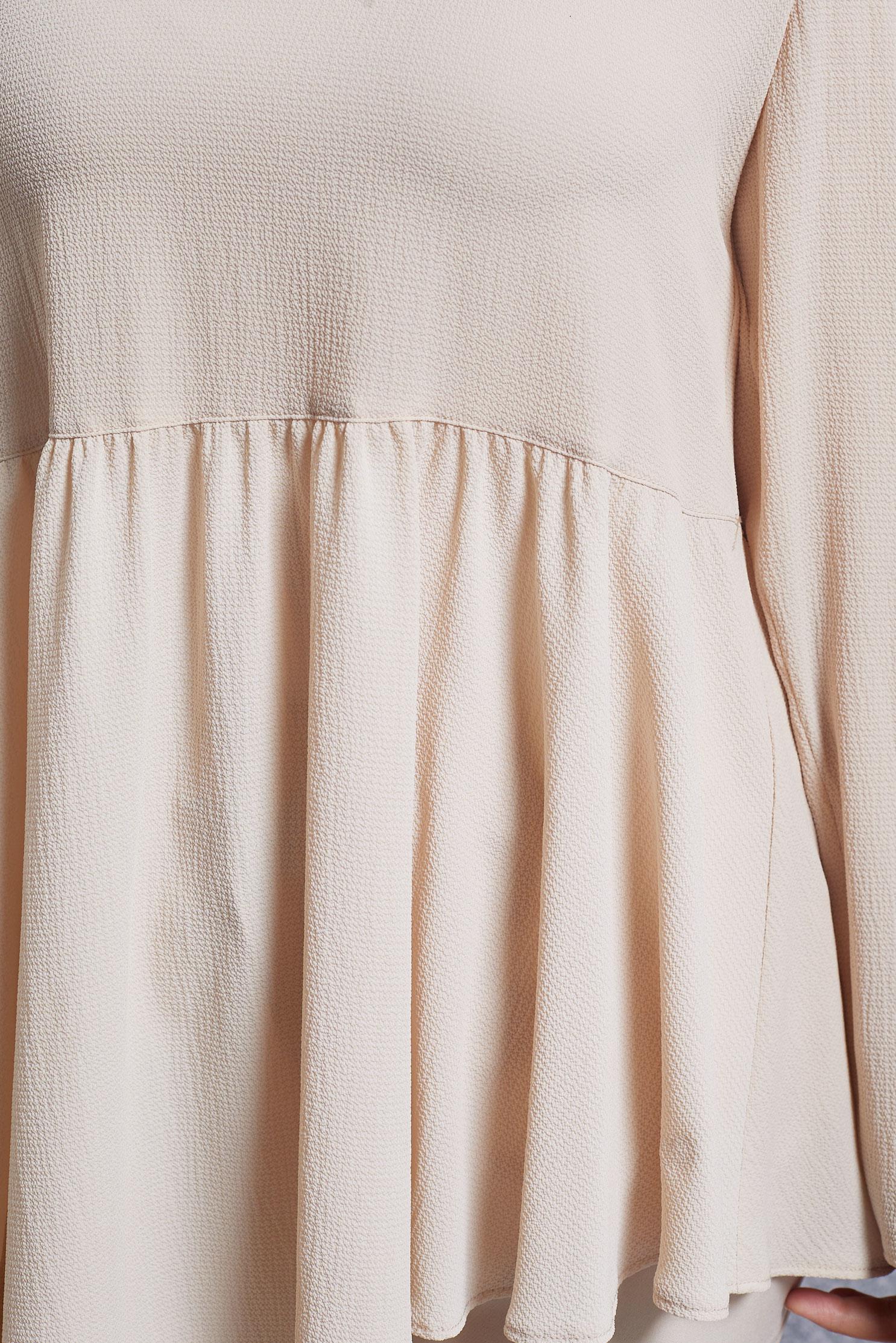 Hijab clothing BEIGE ASYMMETRIC CUT TUNIC 4864