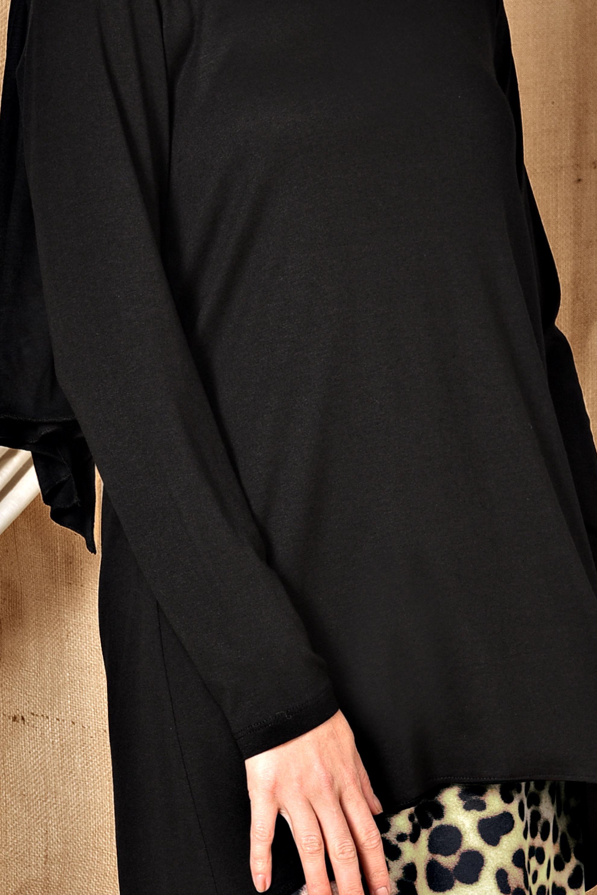 Tesettür giyim SİYAH BASİC TUNİK 4937