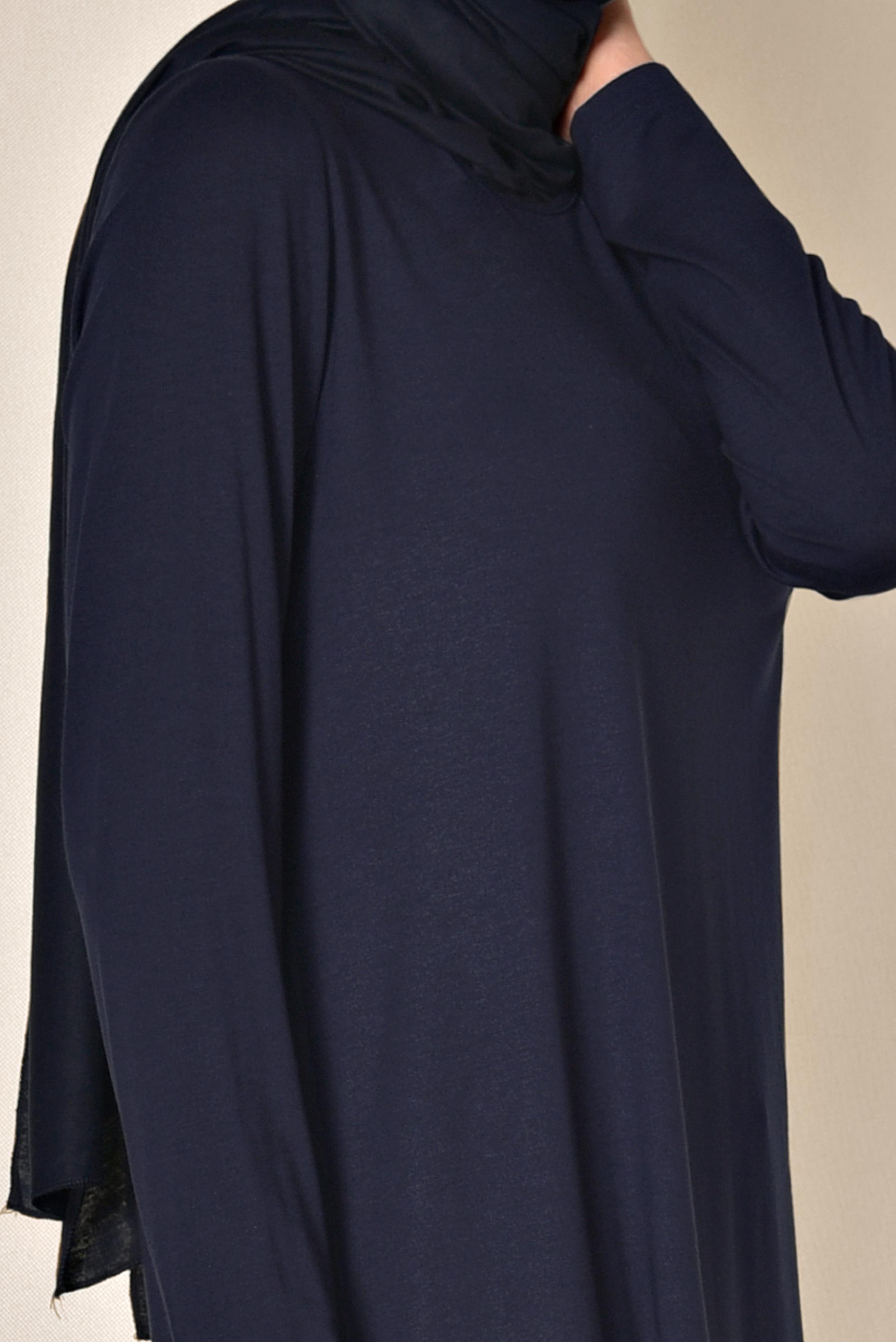 Tesettür giyim LACİVERT BASİC TUNİK 4937