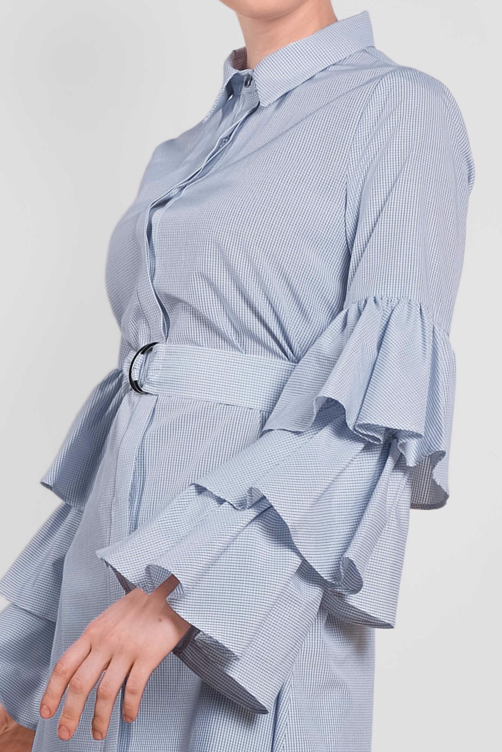 Tesettür giyim EKRU KOLLARI VOLANLI TUNİK 4312-1 