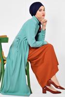 BELİ BÜZGÜLÜ FERMUARLI TRENÇKOT 1403