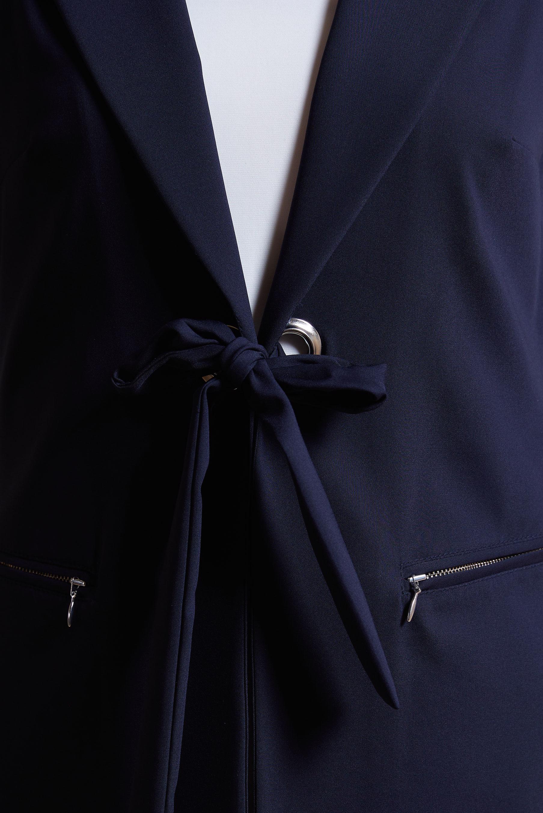 Tesettür giyim LACİVERT KUŞGÖZÜ DETAYLI PAMUKLU YELEK 4298