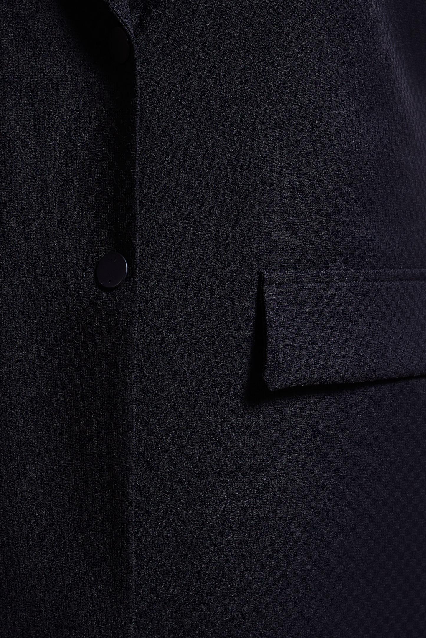 Tesettür giyim SİYAH KLASİK YAKA DÜĞMELİ YELEK 4389