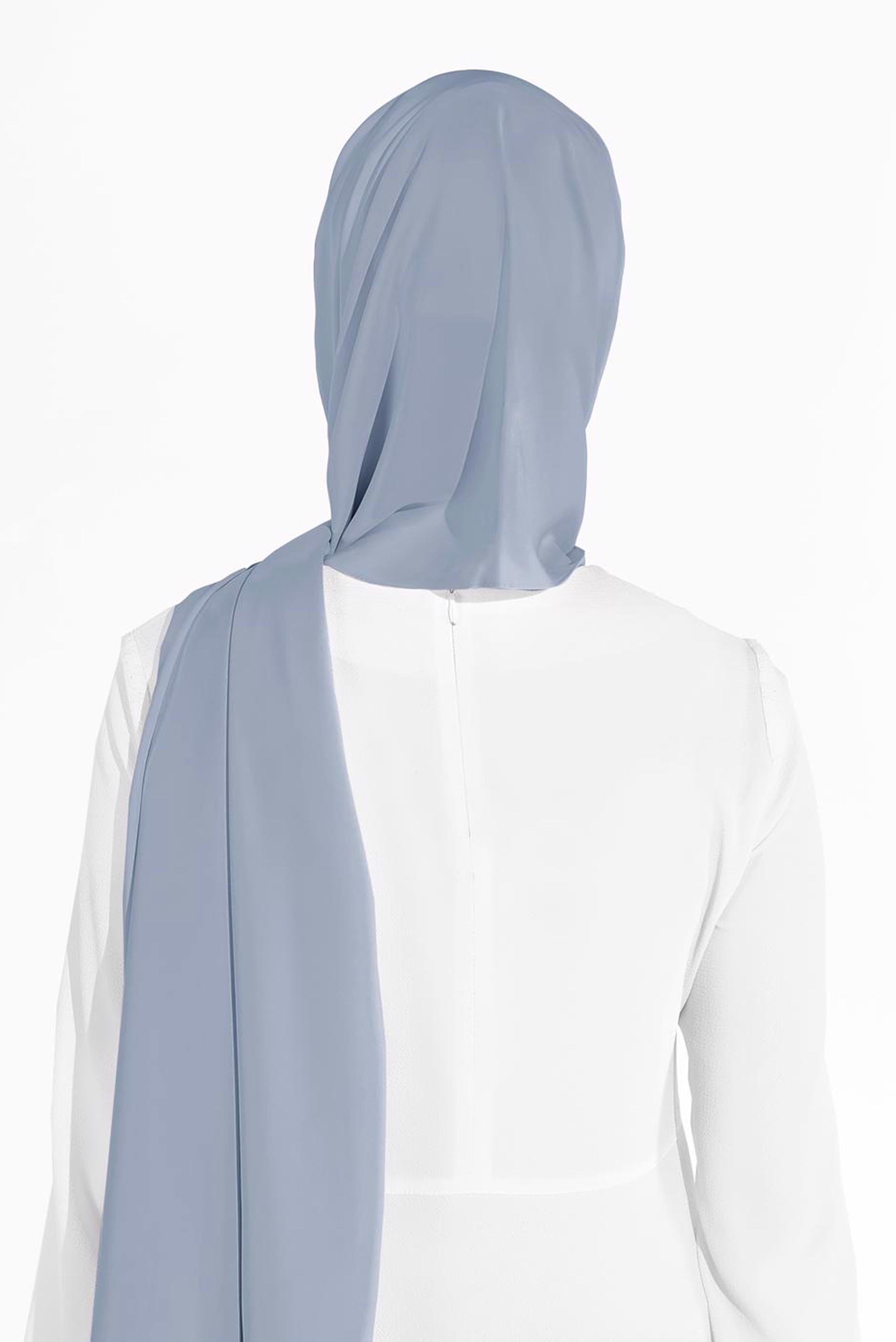 Tesettür giyim GRİ ALVİNA ŞAL 9980 