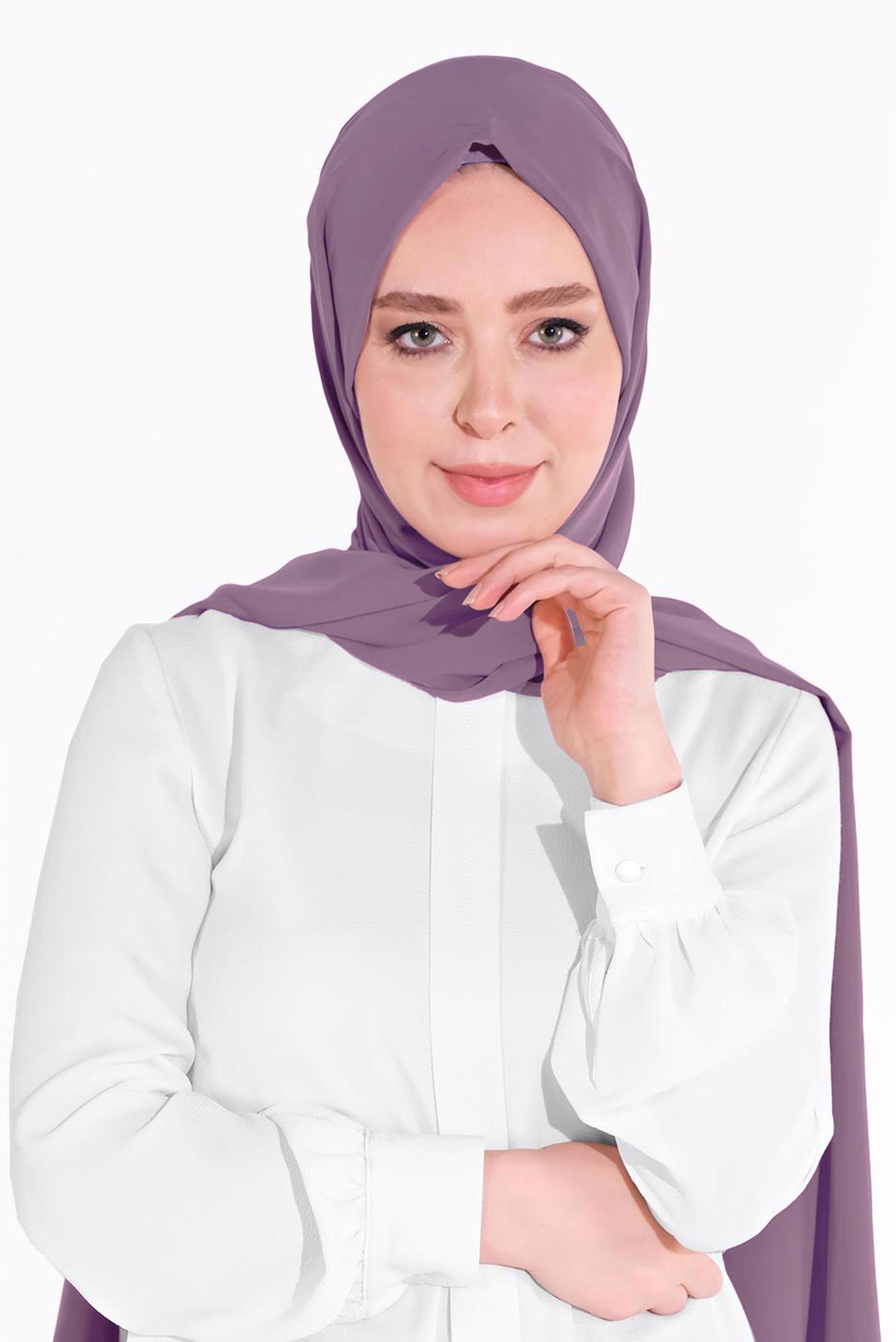 Tesettür giyim MOR ALVİNA ŞAL 9980 