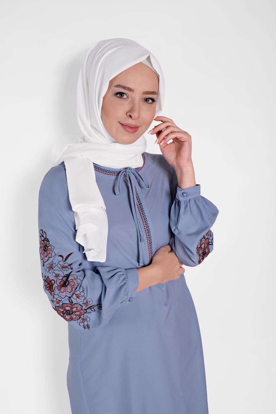 Tesettür giyim EKRU ALVİNA ŞAL 9980 
