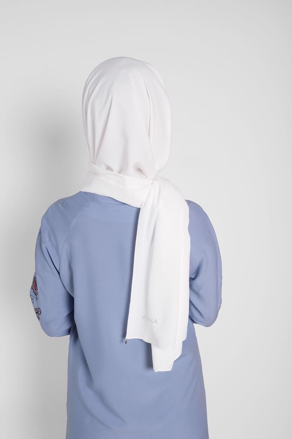 Tesettür giyim EKRU ALVİNA ŞAL 9980 