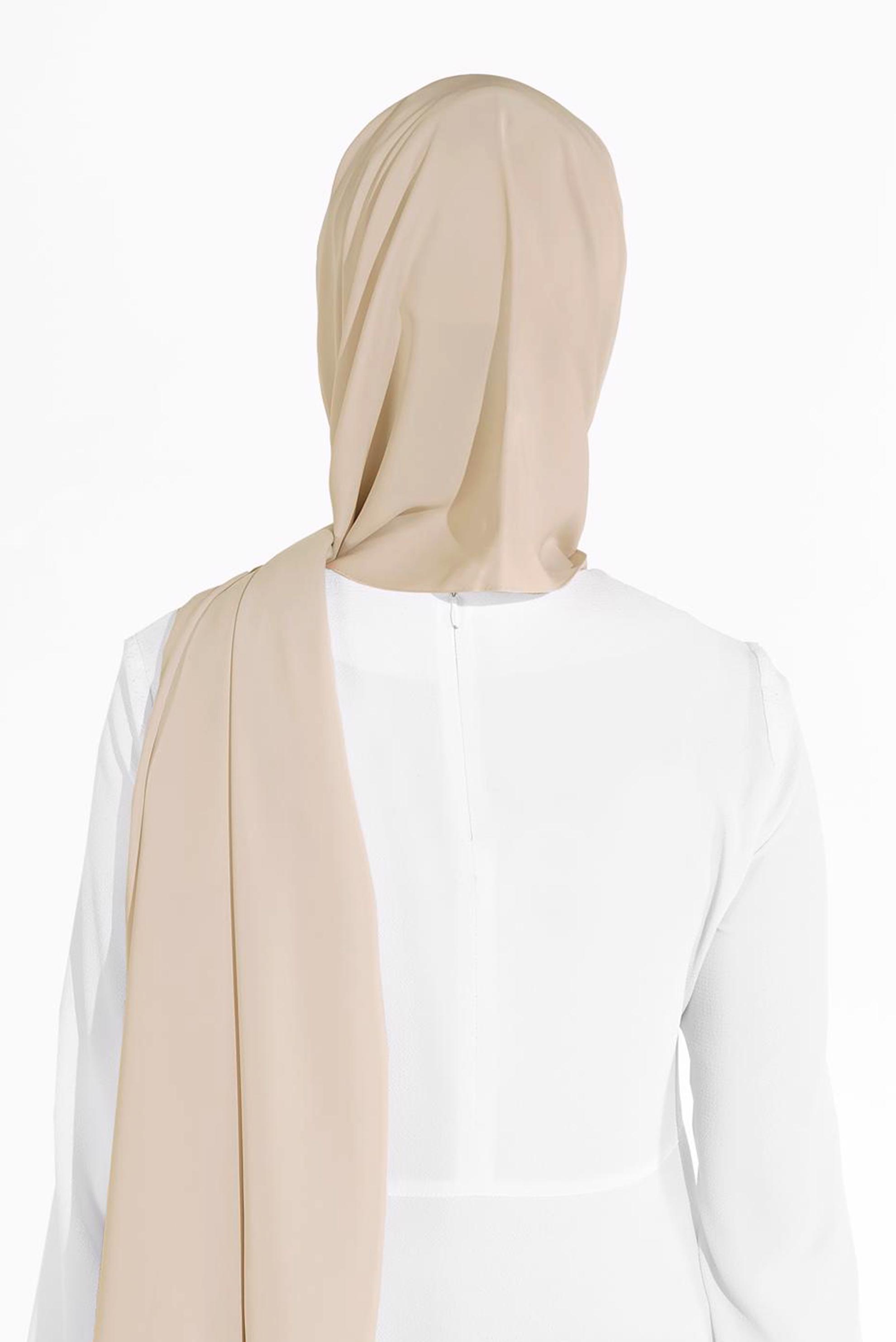 Vêtements hijab BEIGE CHÂLE ALVİNA 9980