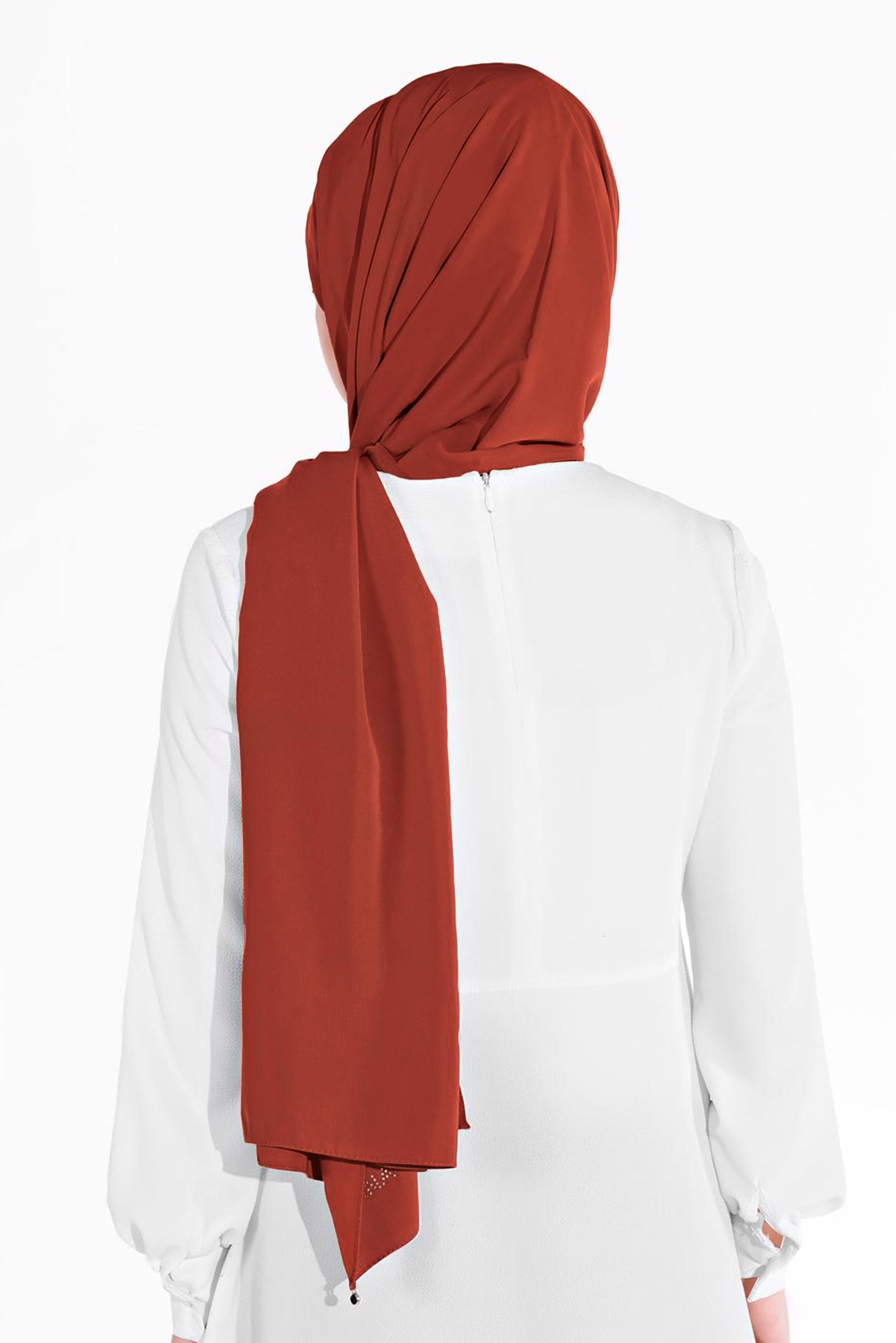 Vêtements hijab ORANGE CHÂLE ALVİNA 9980