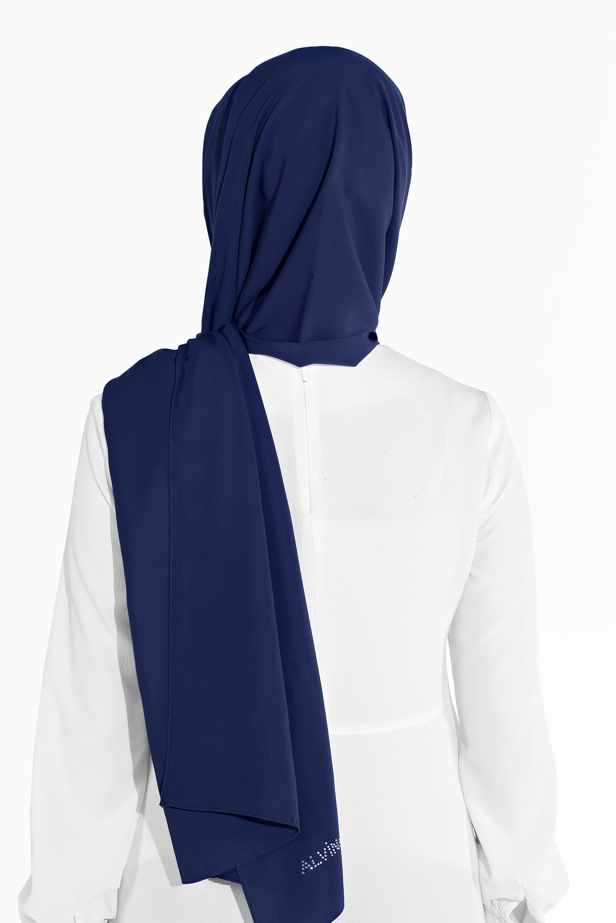 Tesettür giyim LACİVERT ALVİNA ŞAL 9980 