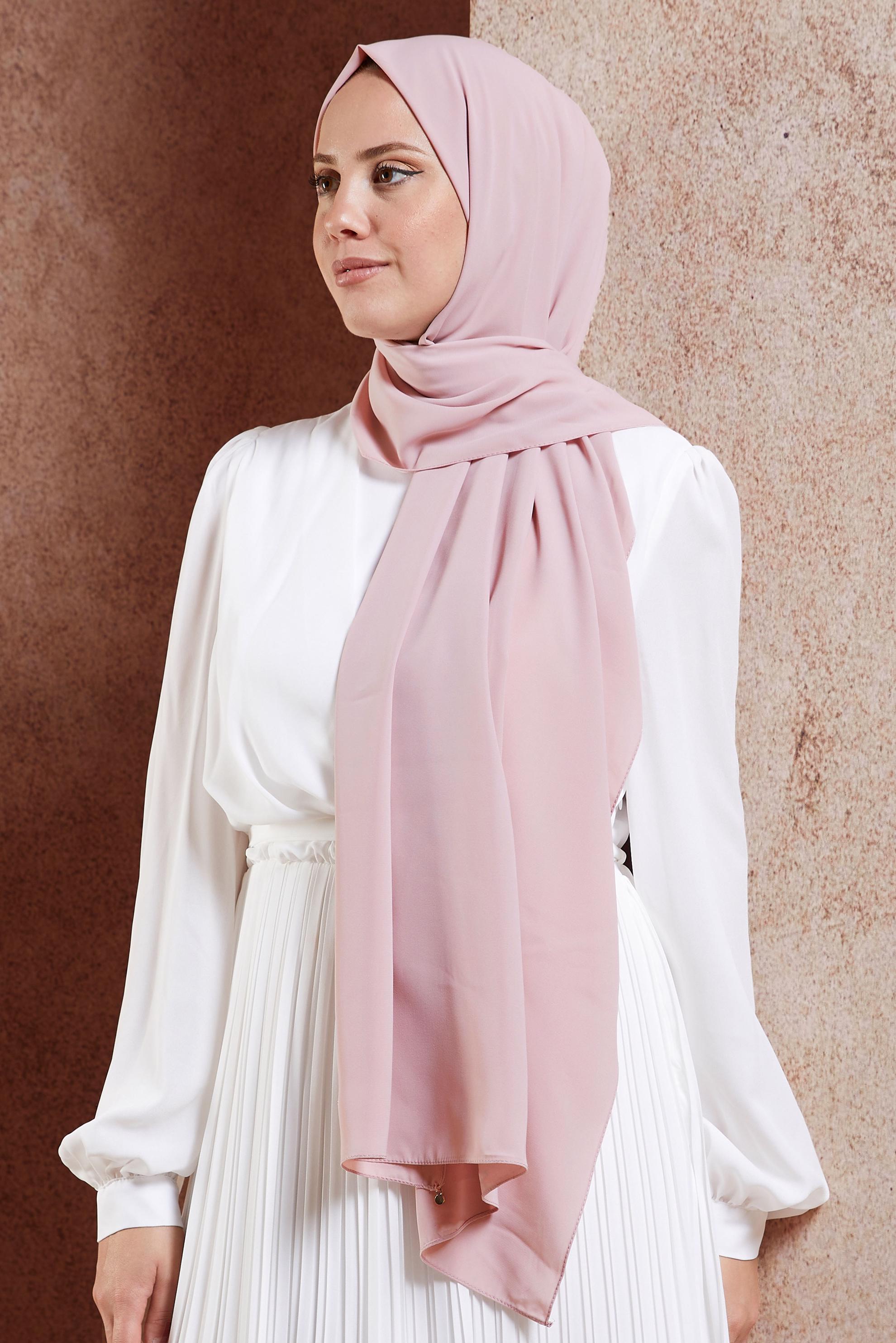 Tesettür giyim PUDRA ALVİNA ŞAL 9980 