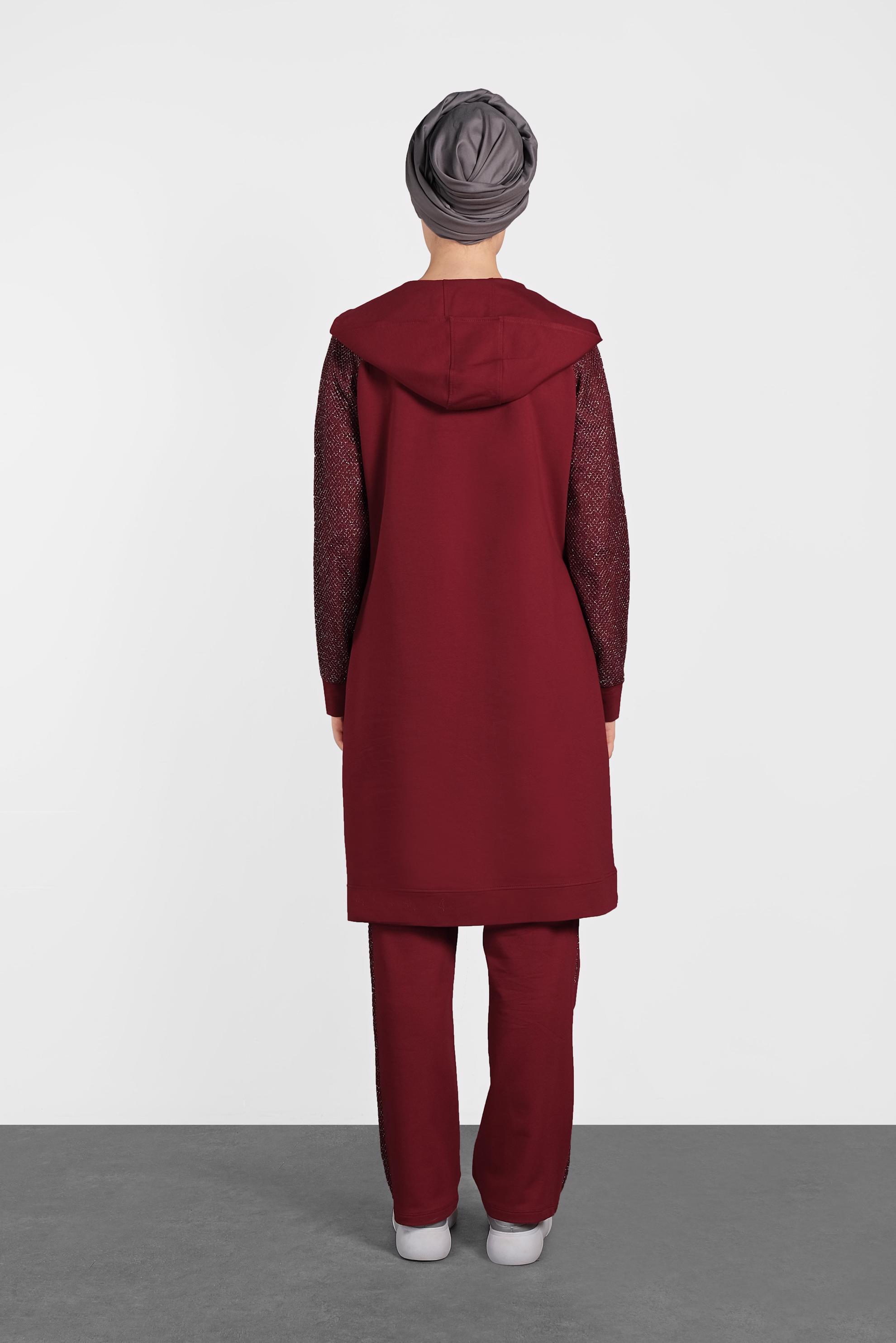 Hijab clothing CLARET RED 4277 MARİSS 2′Lİ PANT.EŞOFMAN TAKIM 36/42