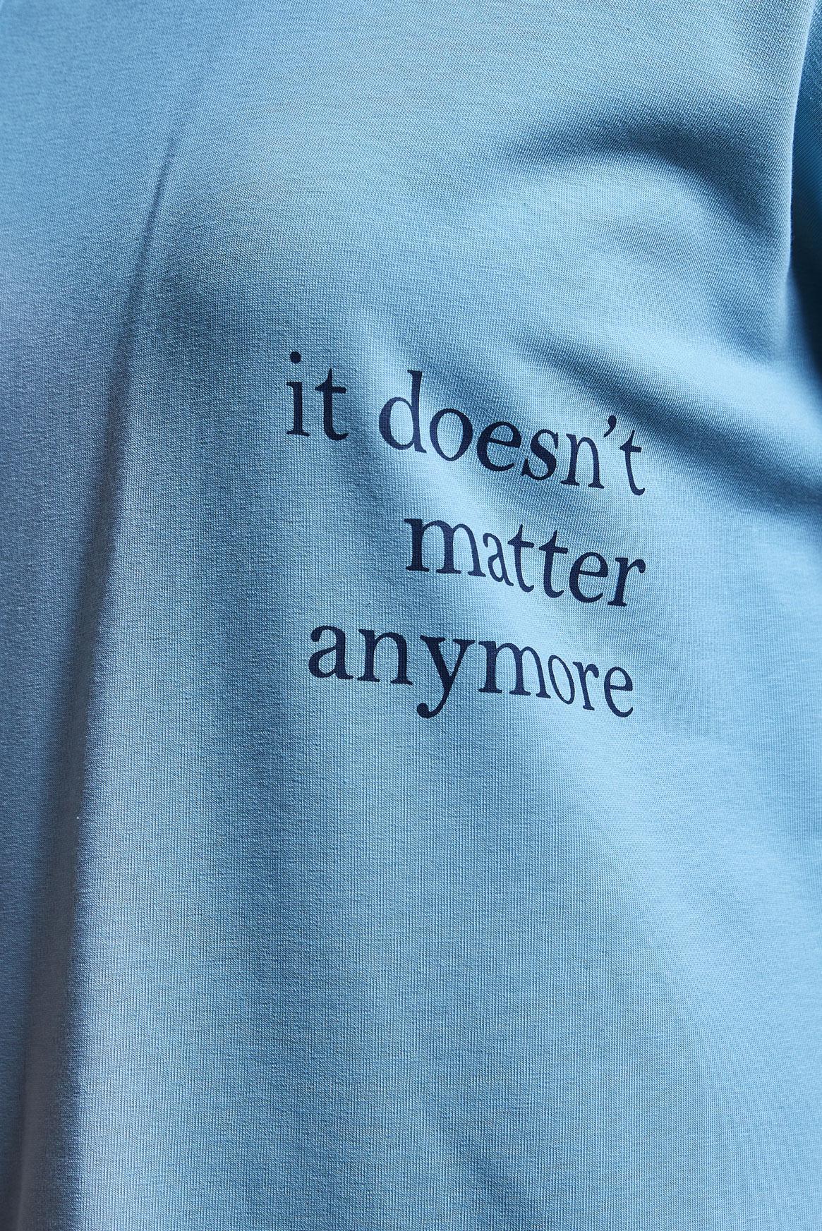 Tesettür giyim MAVİ KAPÜŞONLU EŞOFMAN TUNİK 4953