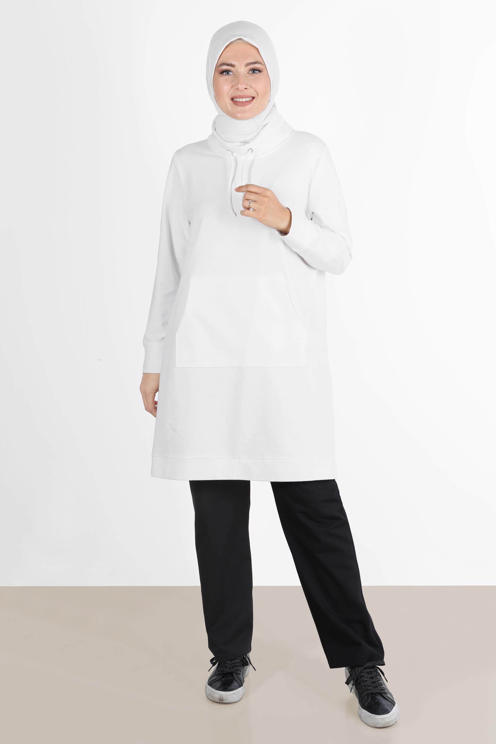 Tesettür giyim SİYAH CEPLİ SPOR EŞOFMAN ALT 7426