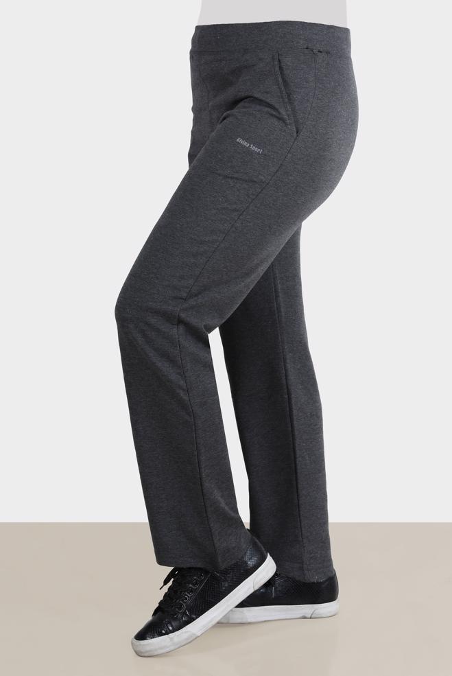 Hijab clothing GREY SPORTS TRACKSUIT PANTS WITH POCKET 7426 - ALVİNA