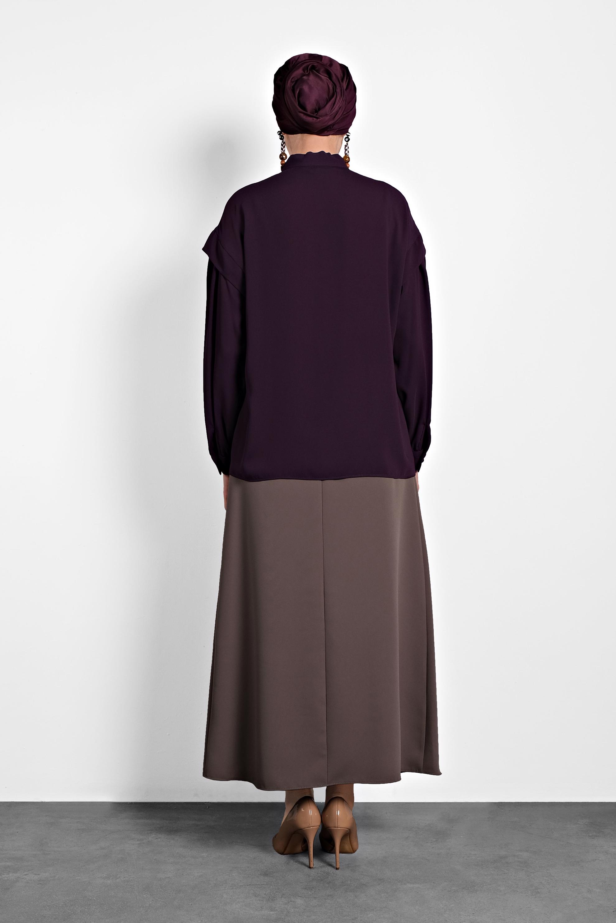Hijab clothing DAMSON BLOUSE WITH FOULARD 40318 