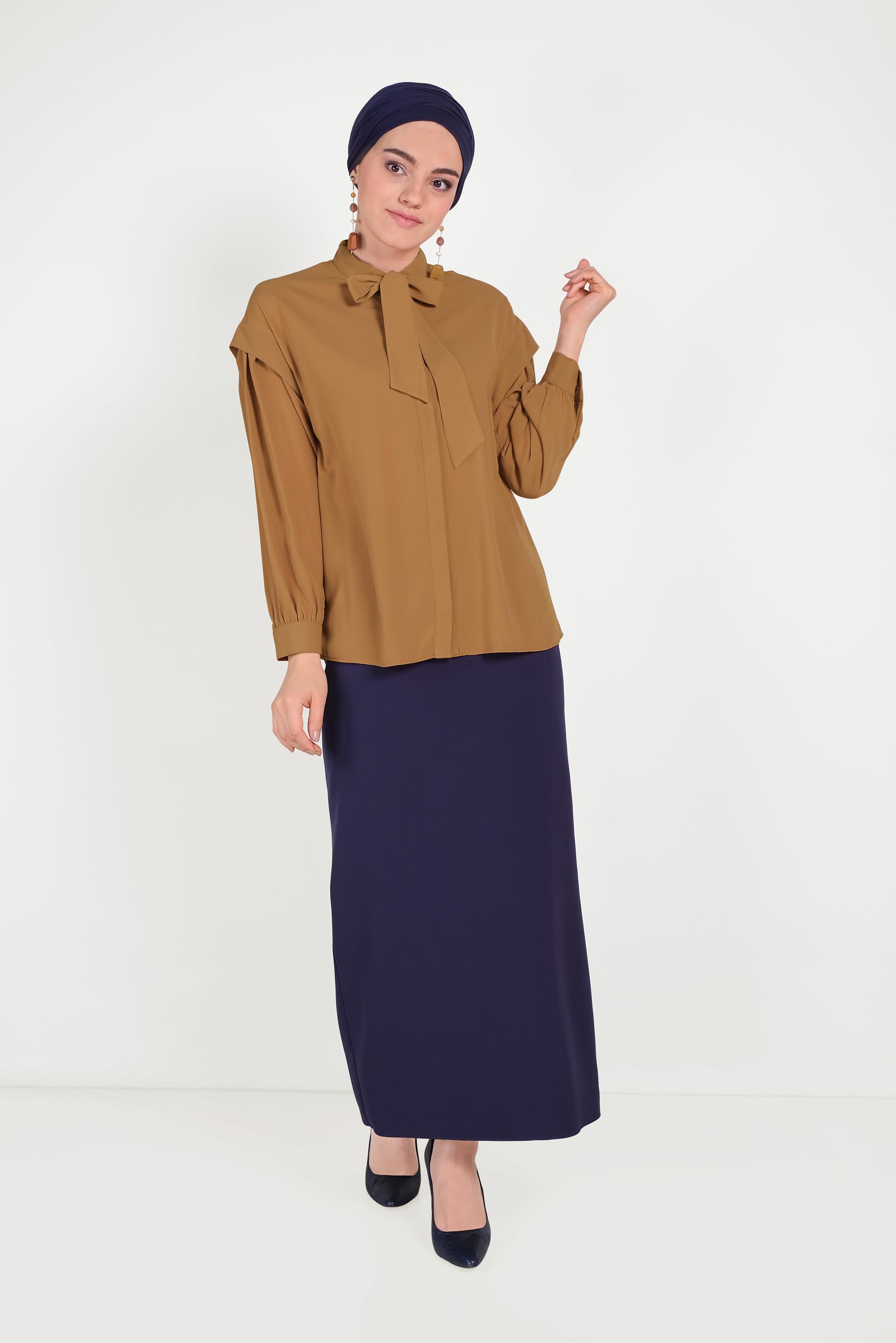 Hijab clothing TABA BLOUSE WITH FOULARD 40318 