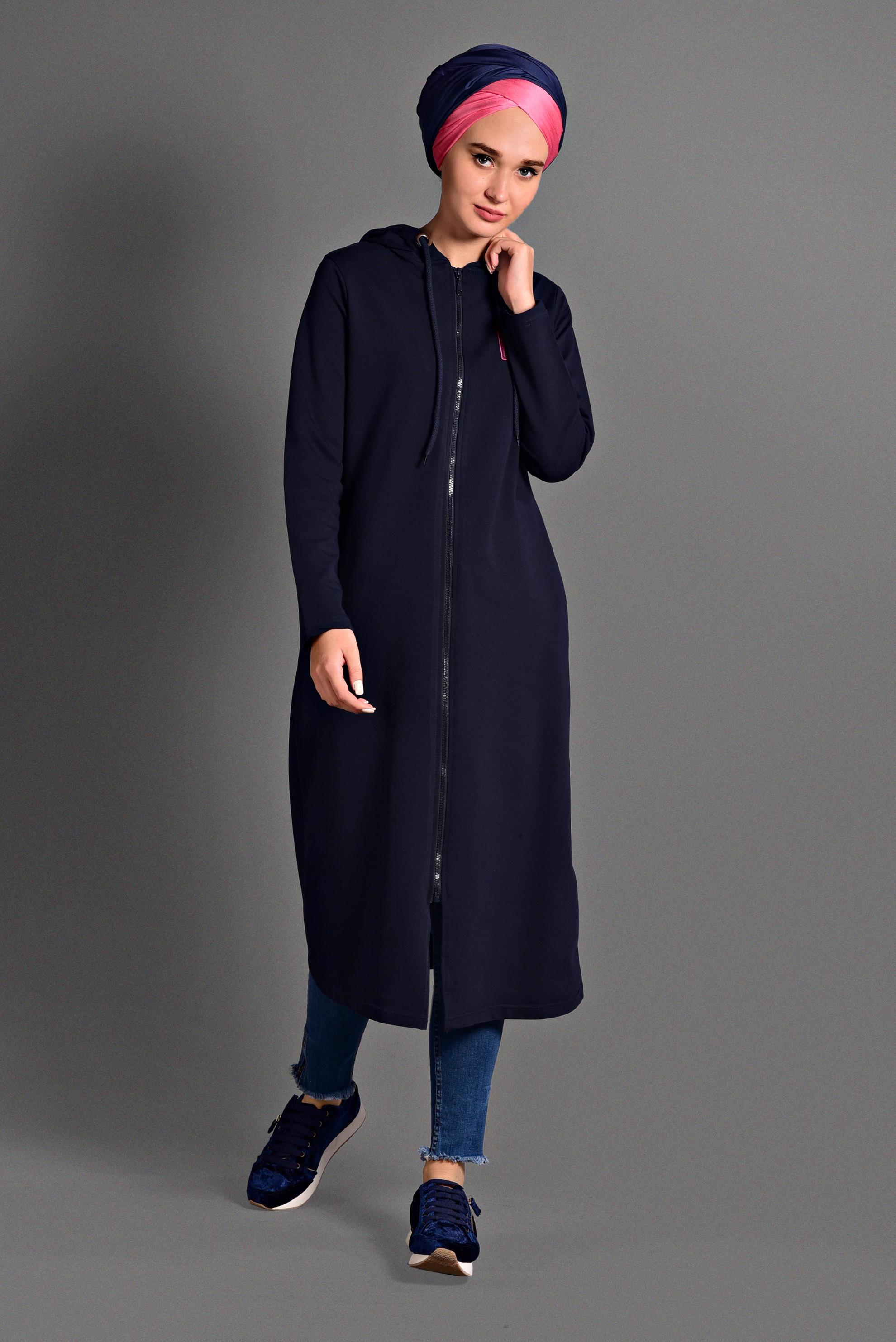 Hijab clothing NAVY BLUE SPORT JACKET 4003