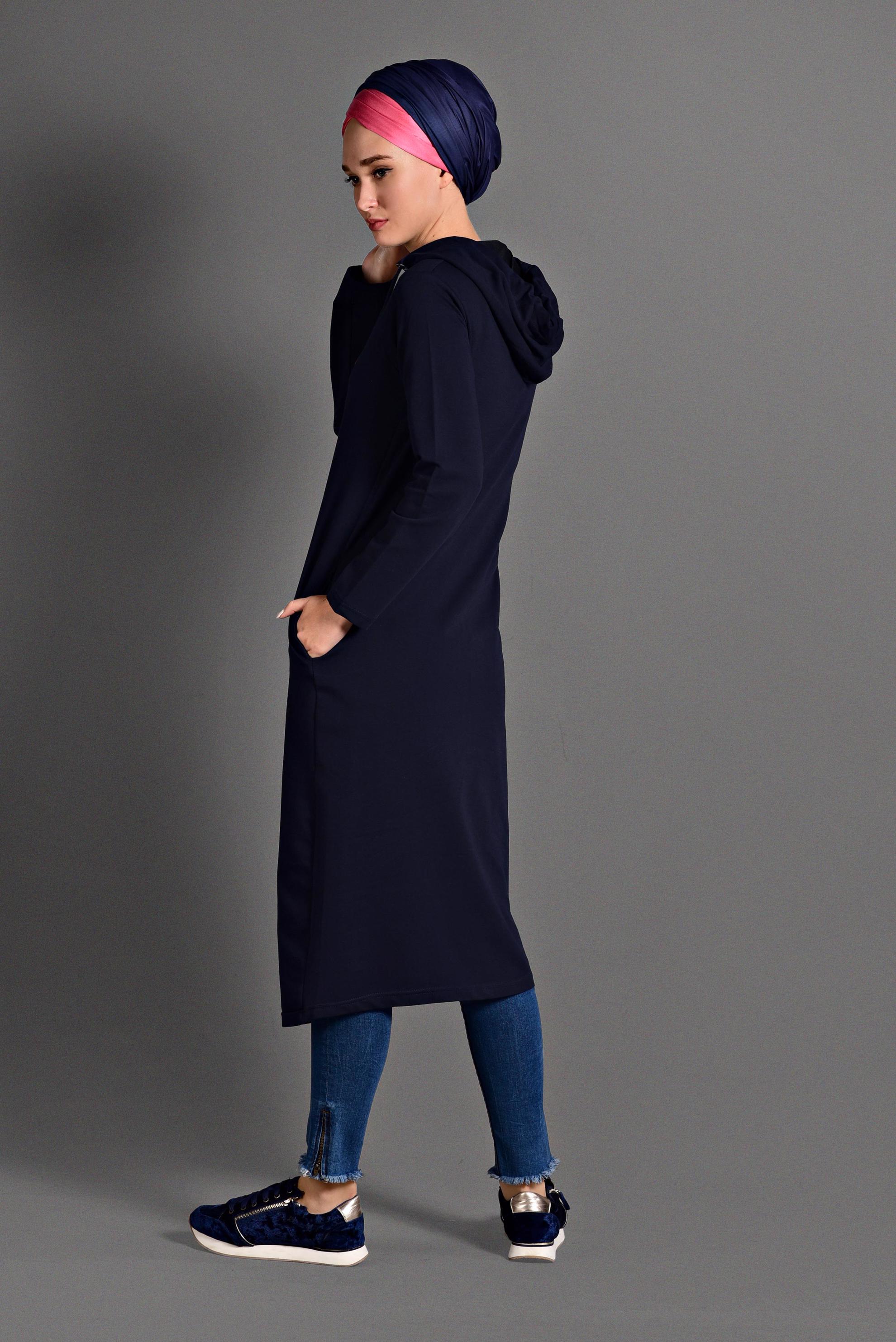 Hijab clothing NAVY BLUE SPORT JACKET 4003