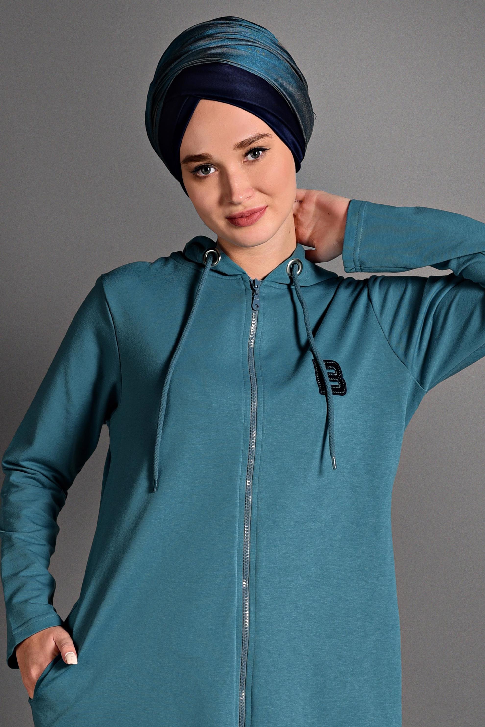 Hijab clothing GREEN SPORT JACKET 4003