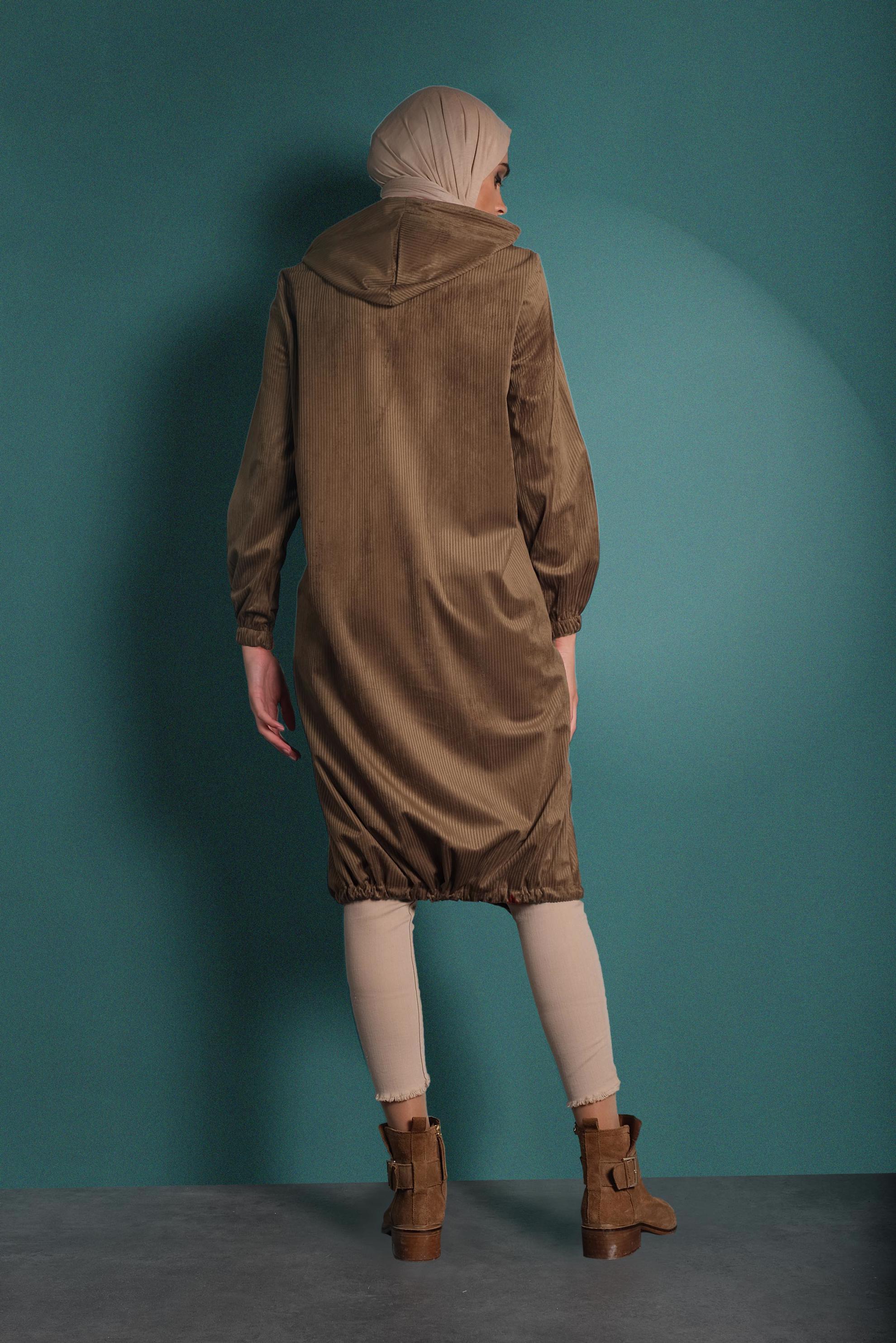 Hijab clothing TABA ZIPPED CORDUROY JACKET 40415 