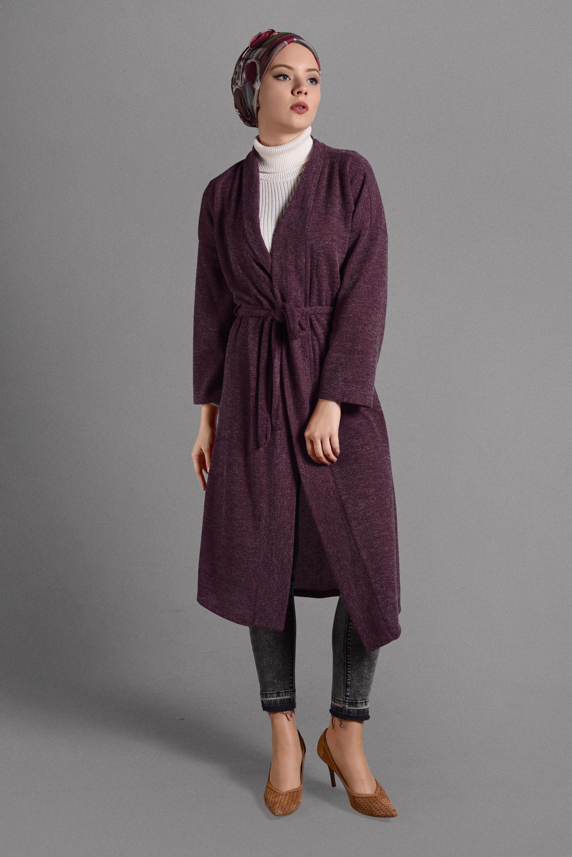 Hijab clothing DAMSON FLOWING KNIT JACKET 4052