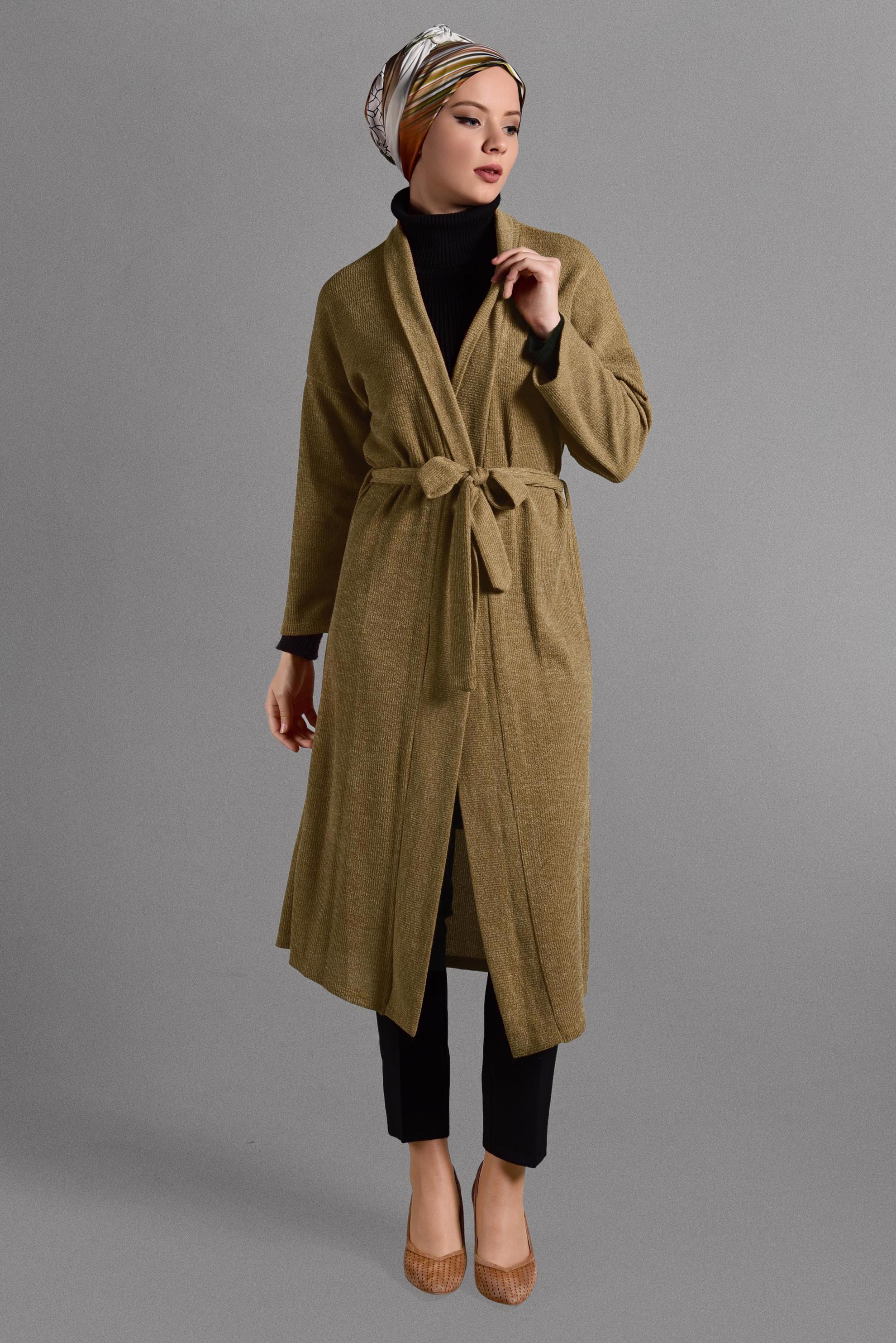 Hijab clothing TABA FLOWING KNIT JACKET 4052