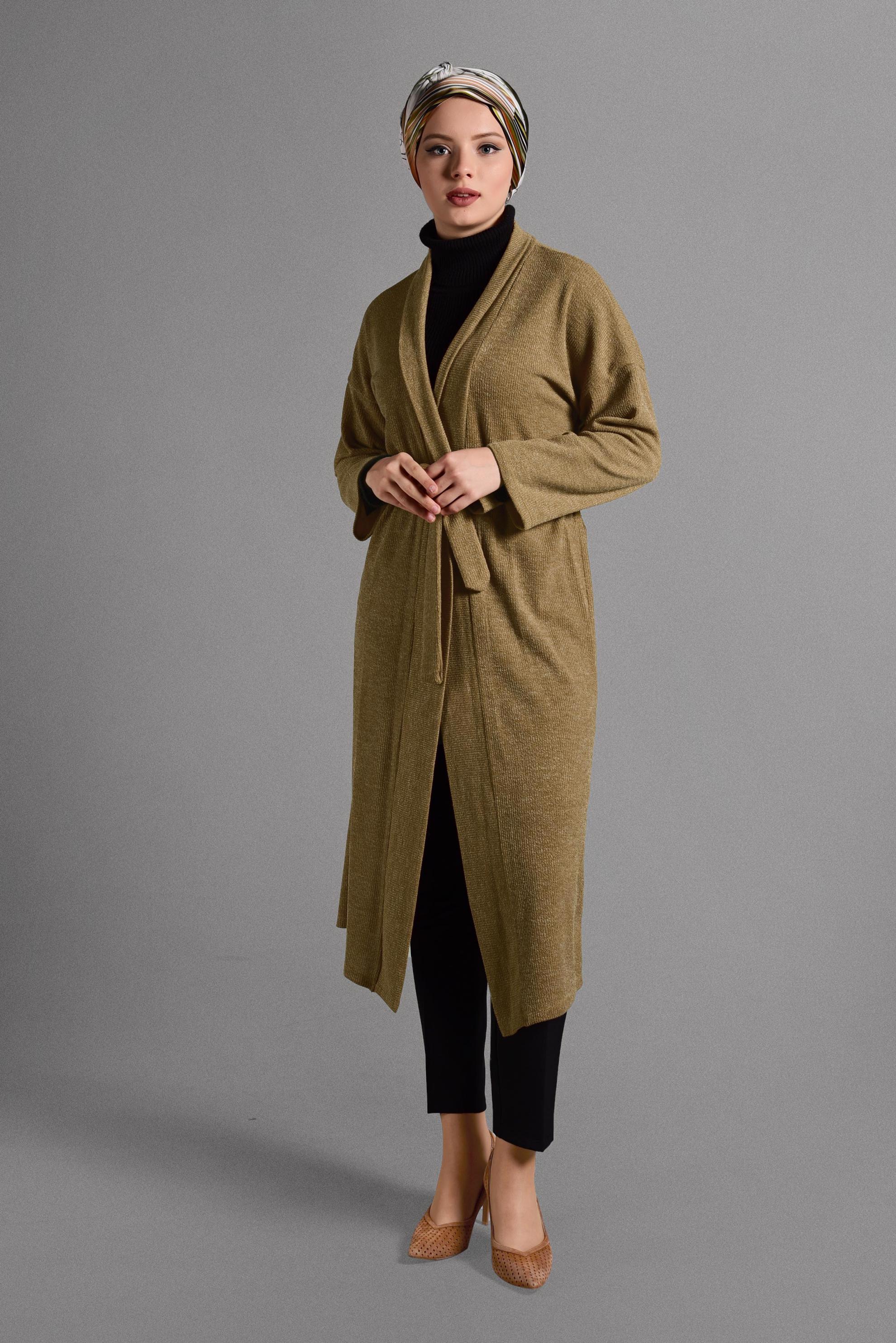 Hijab clothing TABA FLOWING KNIT JACKET 4052