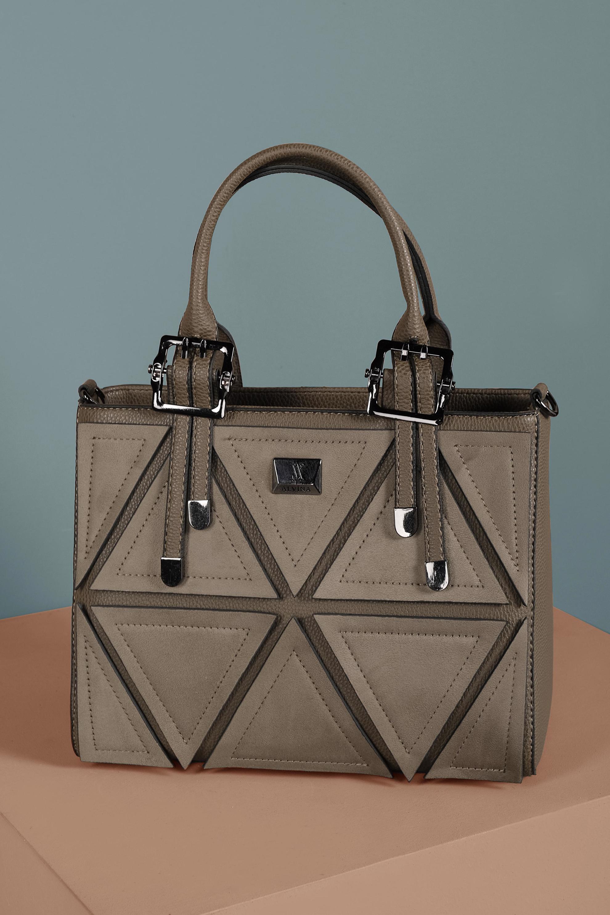 Tesettür giyim VİZON 3079 ALVİNA ÇANTA