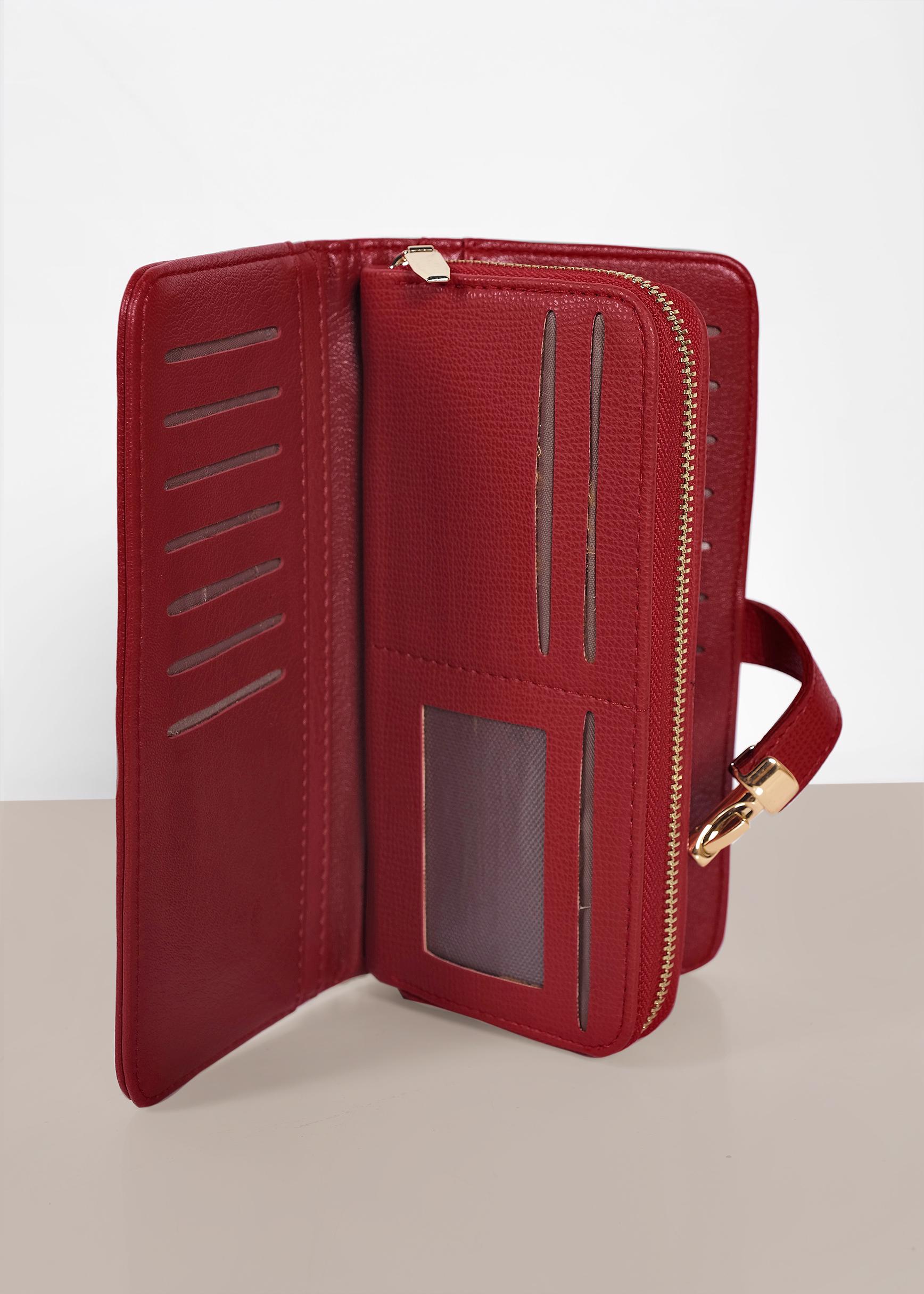 Tesettür giyim KIRMIZI 3644 ALVİNA CÜZDAN