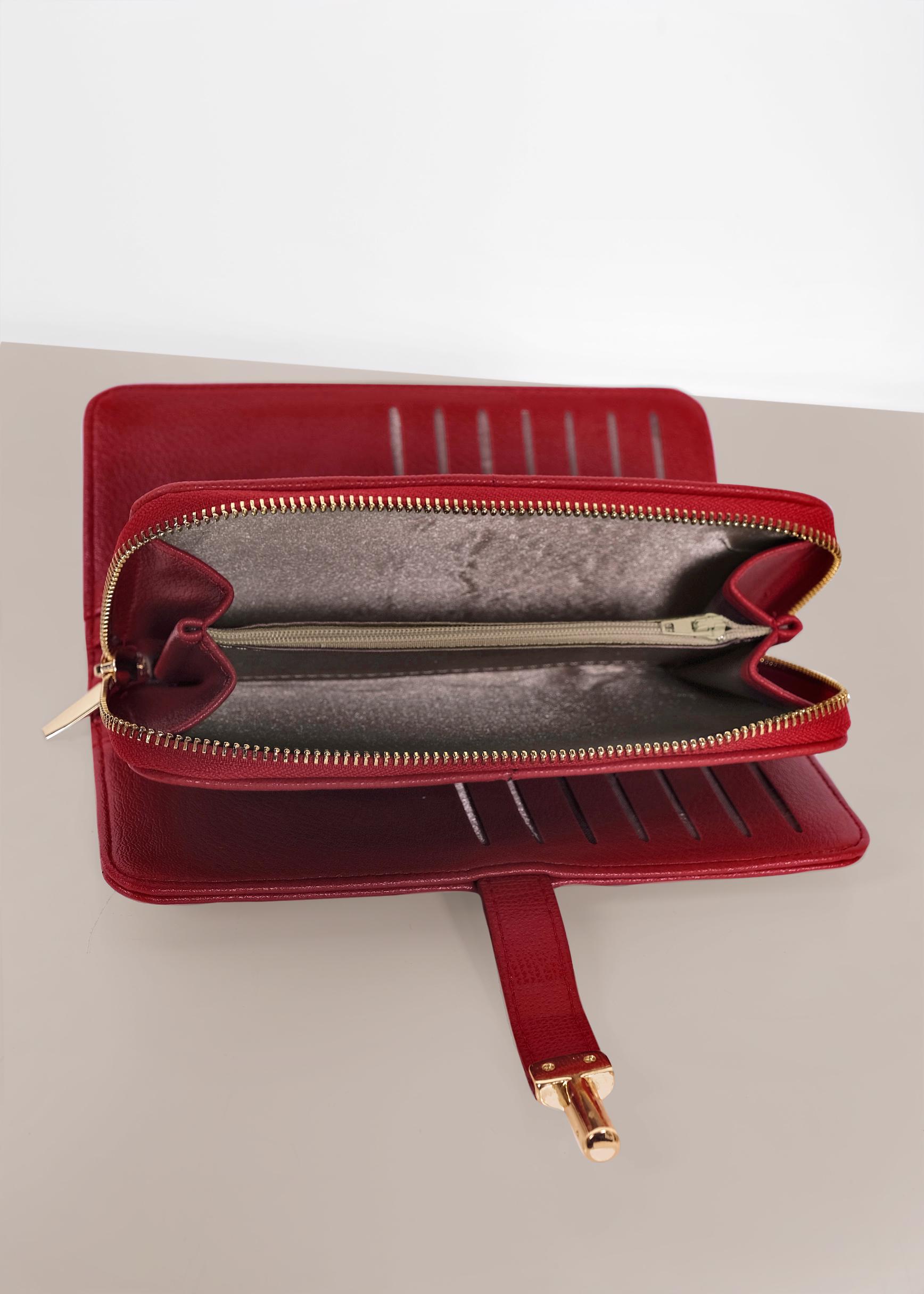 Tesettür giyim KIRMIZI 3644 ALVİNA CÜZDAN