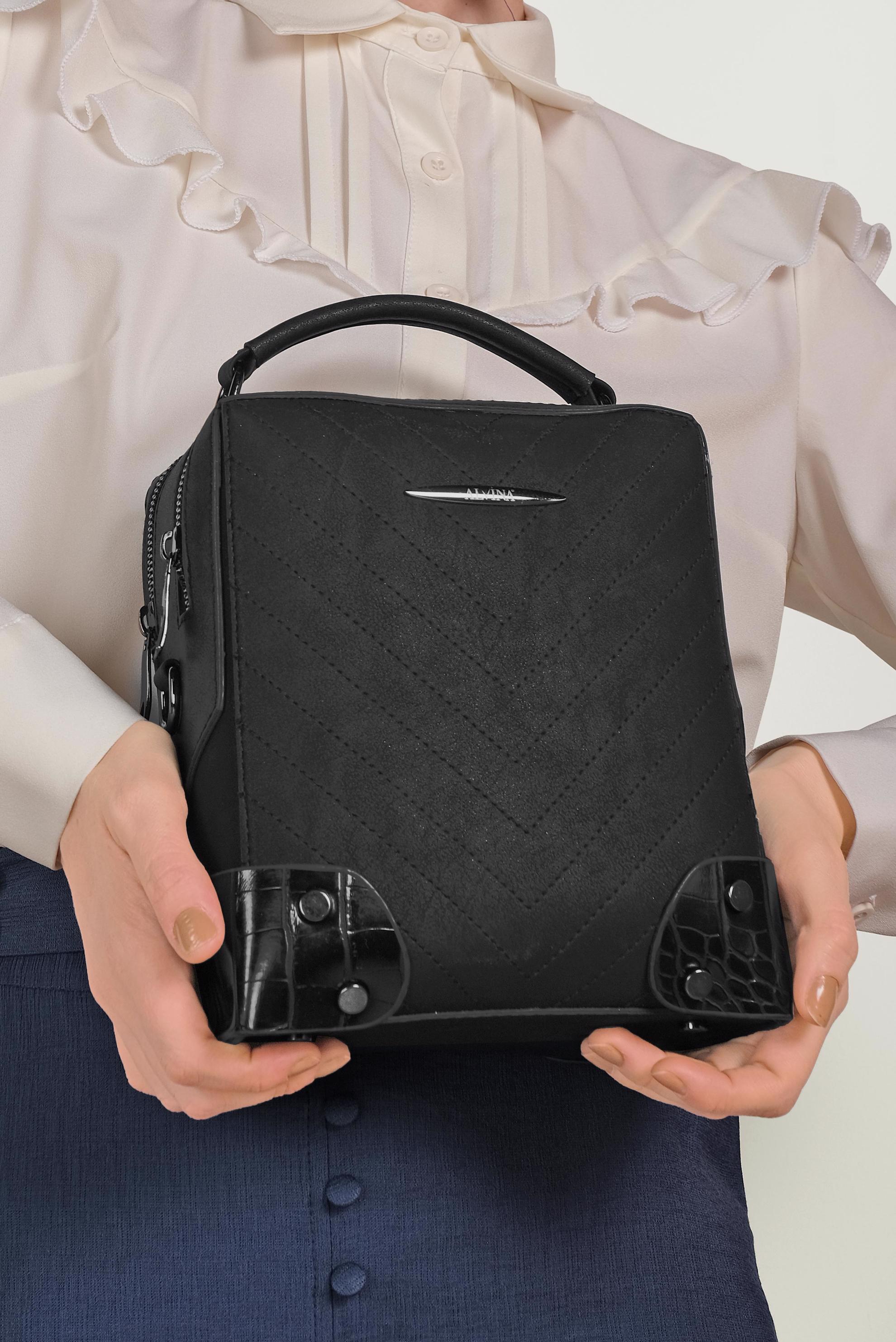 Tesettür giyim SİYAH 8080 ALVİNA ÇANTA