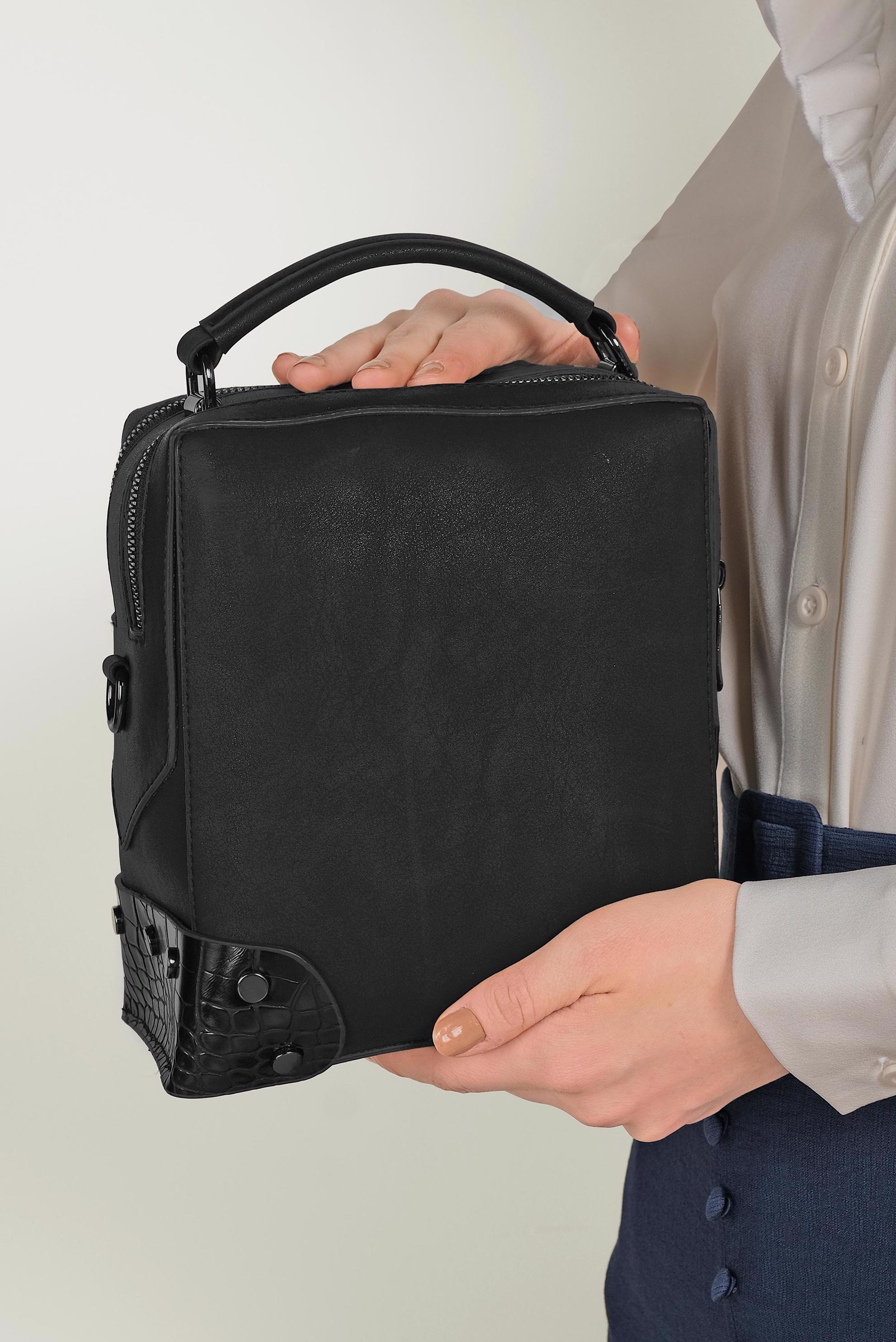 Tesettür giyim SİYAH 8080 ALVİNA ÇANTA