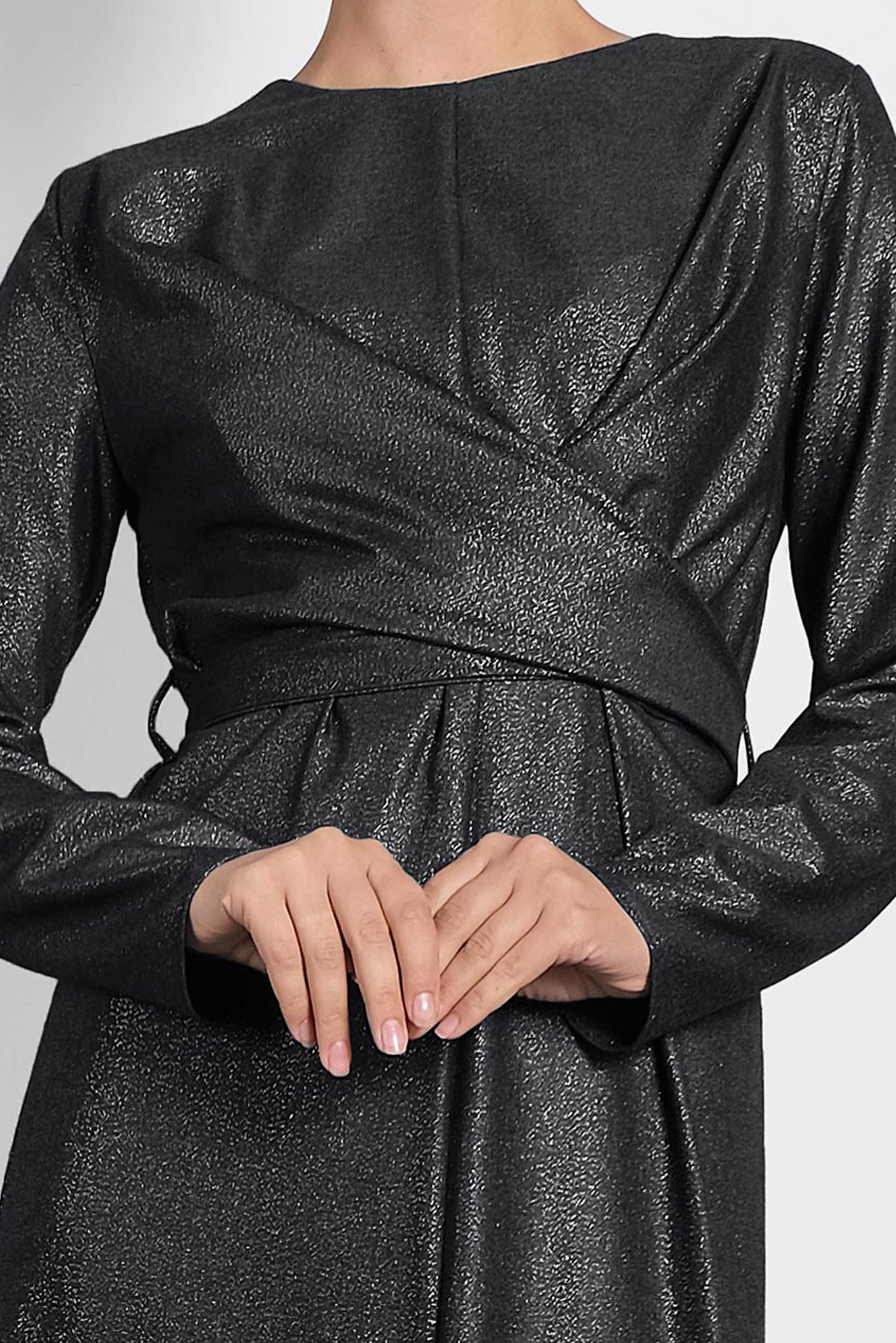 Tesettür giyim HAKİ ÇAPRAZ BAĞLAMALI ELBİSE 40196