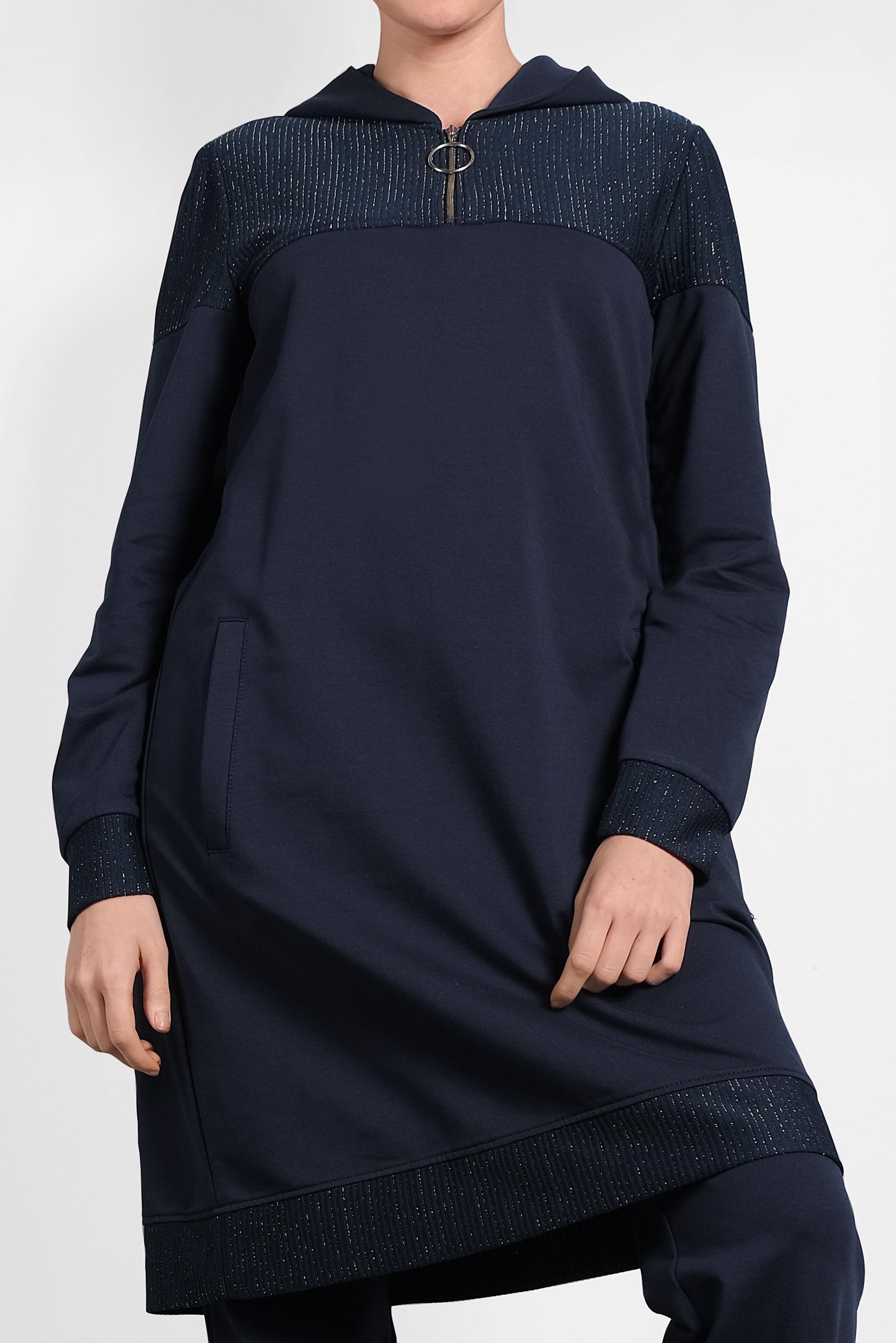 Hijab clothing NAVY BLUE SPARKLY TRACKSUIT 40107