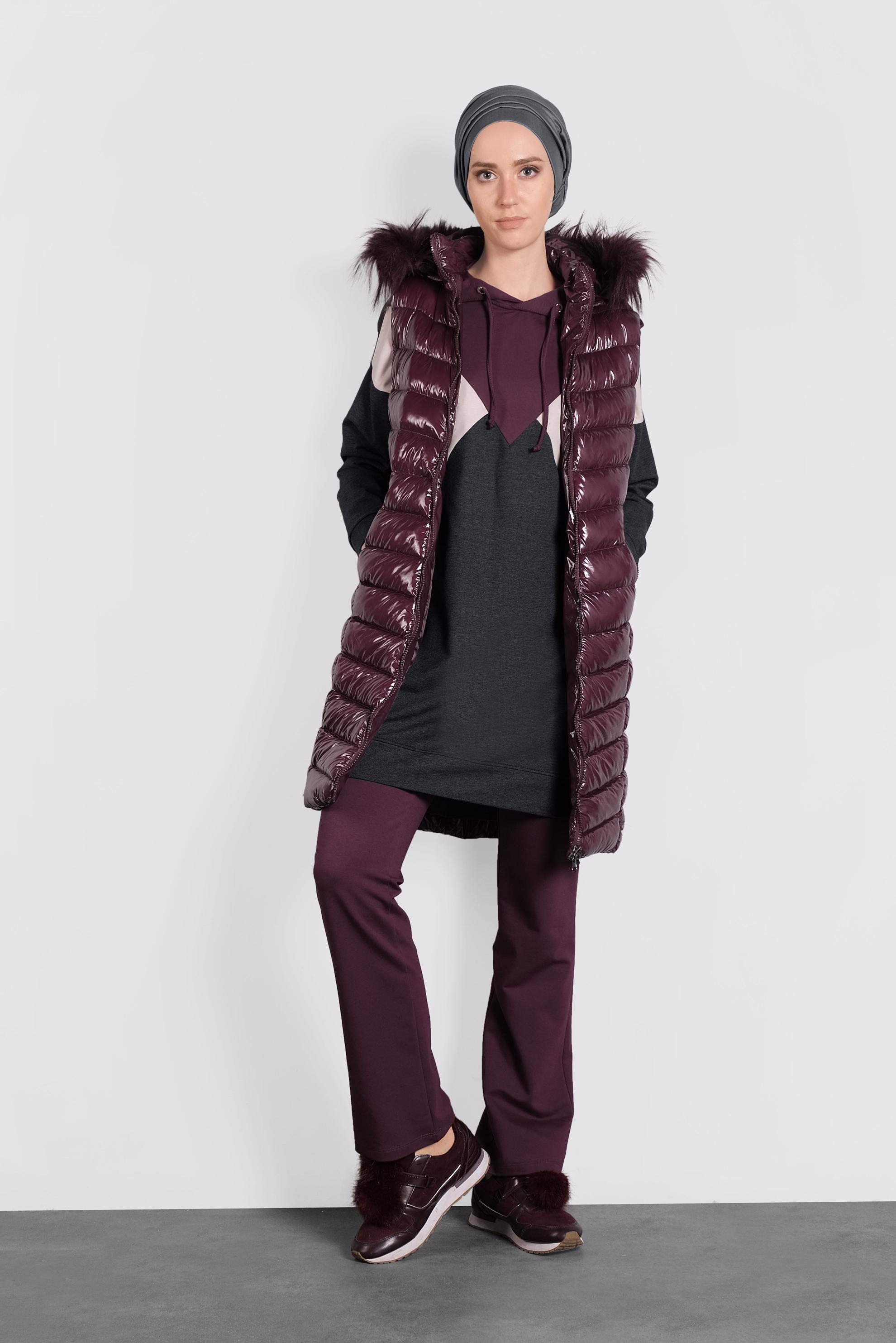 Vêtements hijab GRIS SURVÊTEMENT À CAPUCHE 40162 